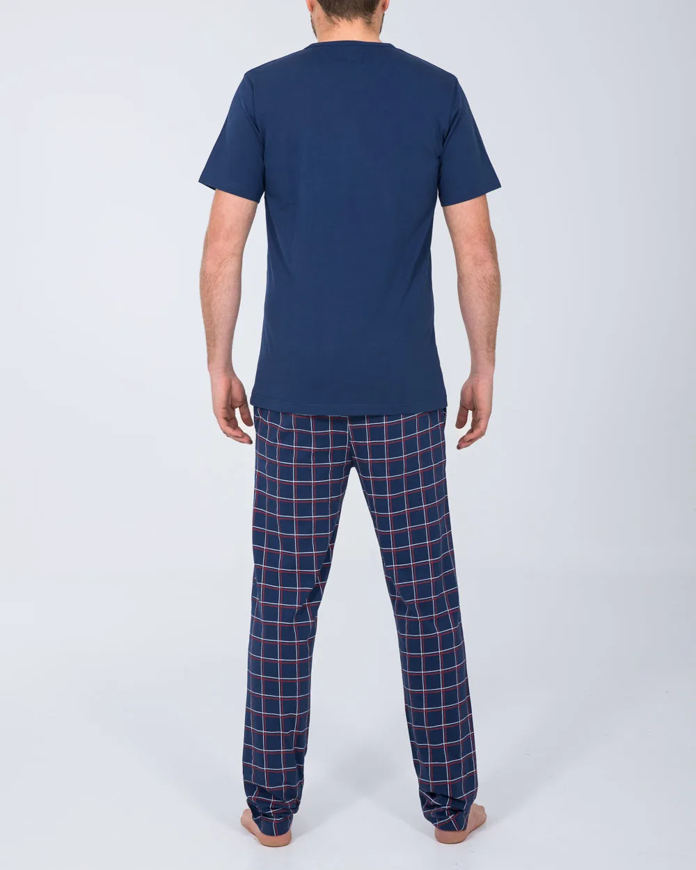 2t Jimmy Tall Mens Pyjama Set (red check)