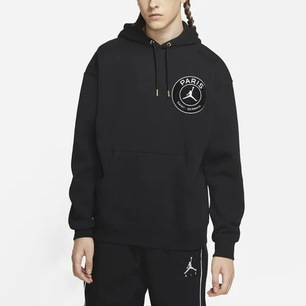 Air Jordan Paris Saint-Germain Athleisure Casual Sports Sweatshirt Black