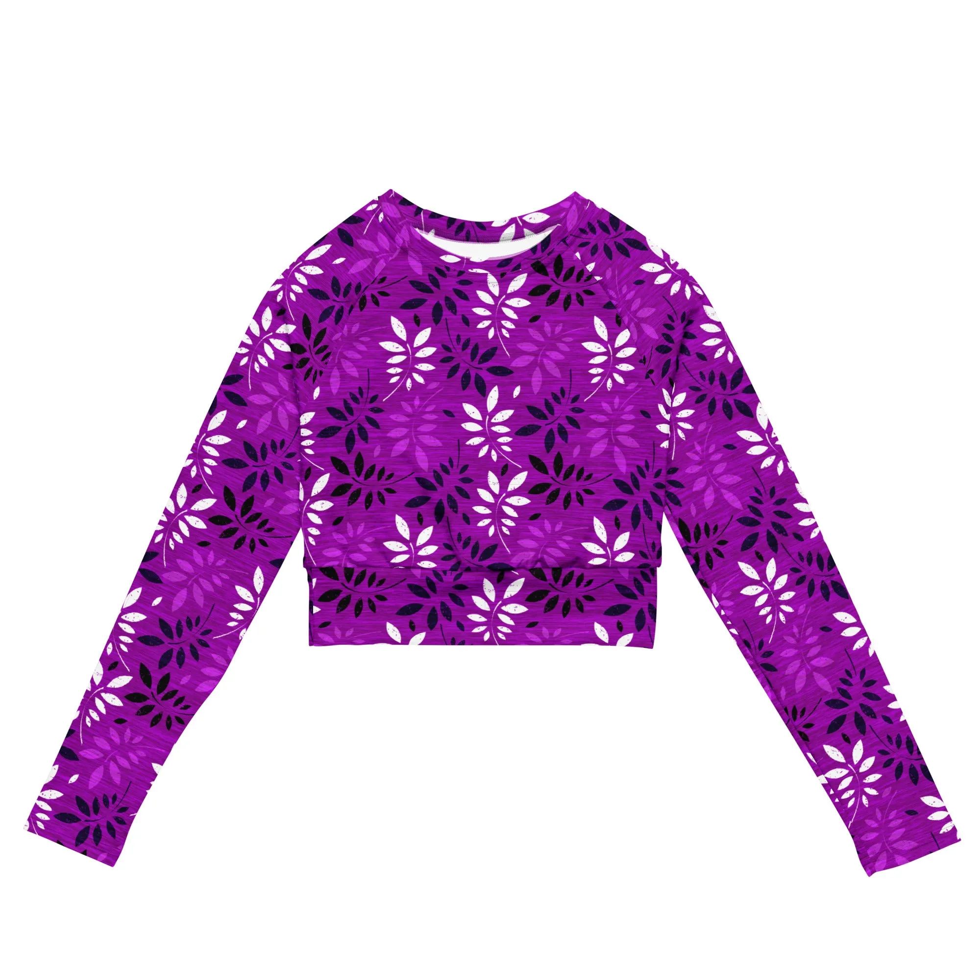 Amethyst Arbor Recycled long-sleeve crop top