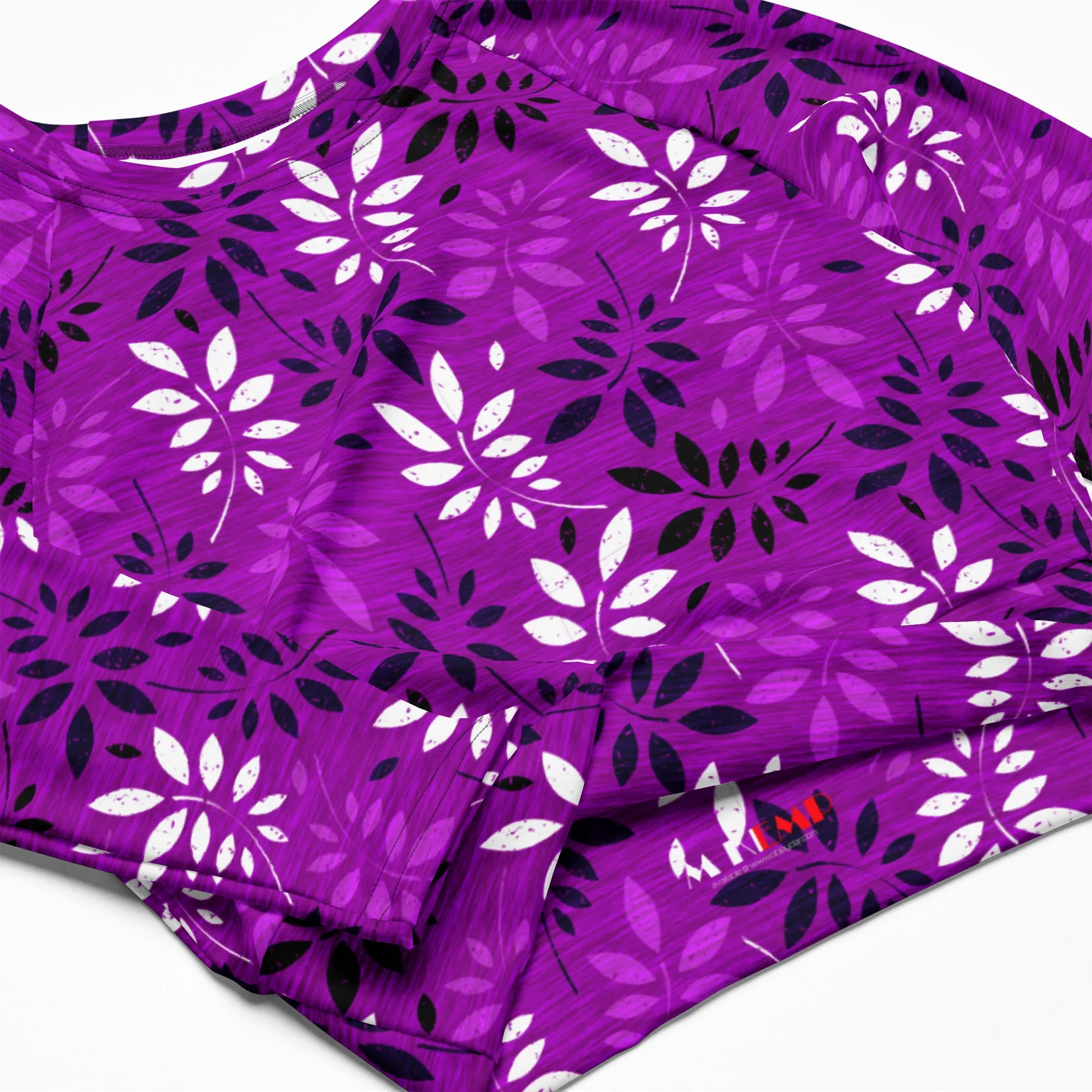 Amethyst Arbor Recycled long-sleeve crop top