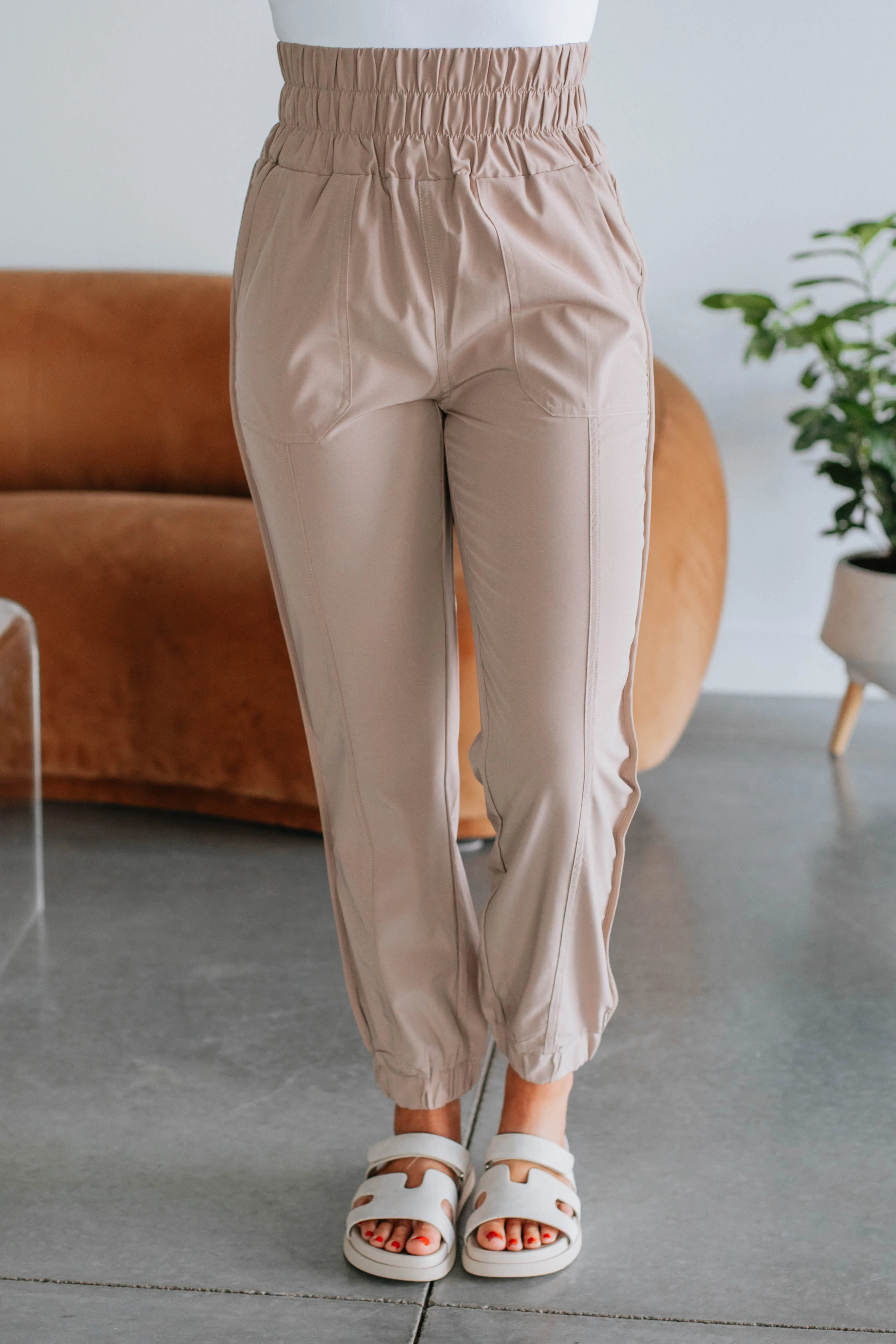 Amira Joggers - Taupe