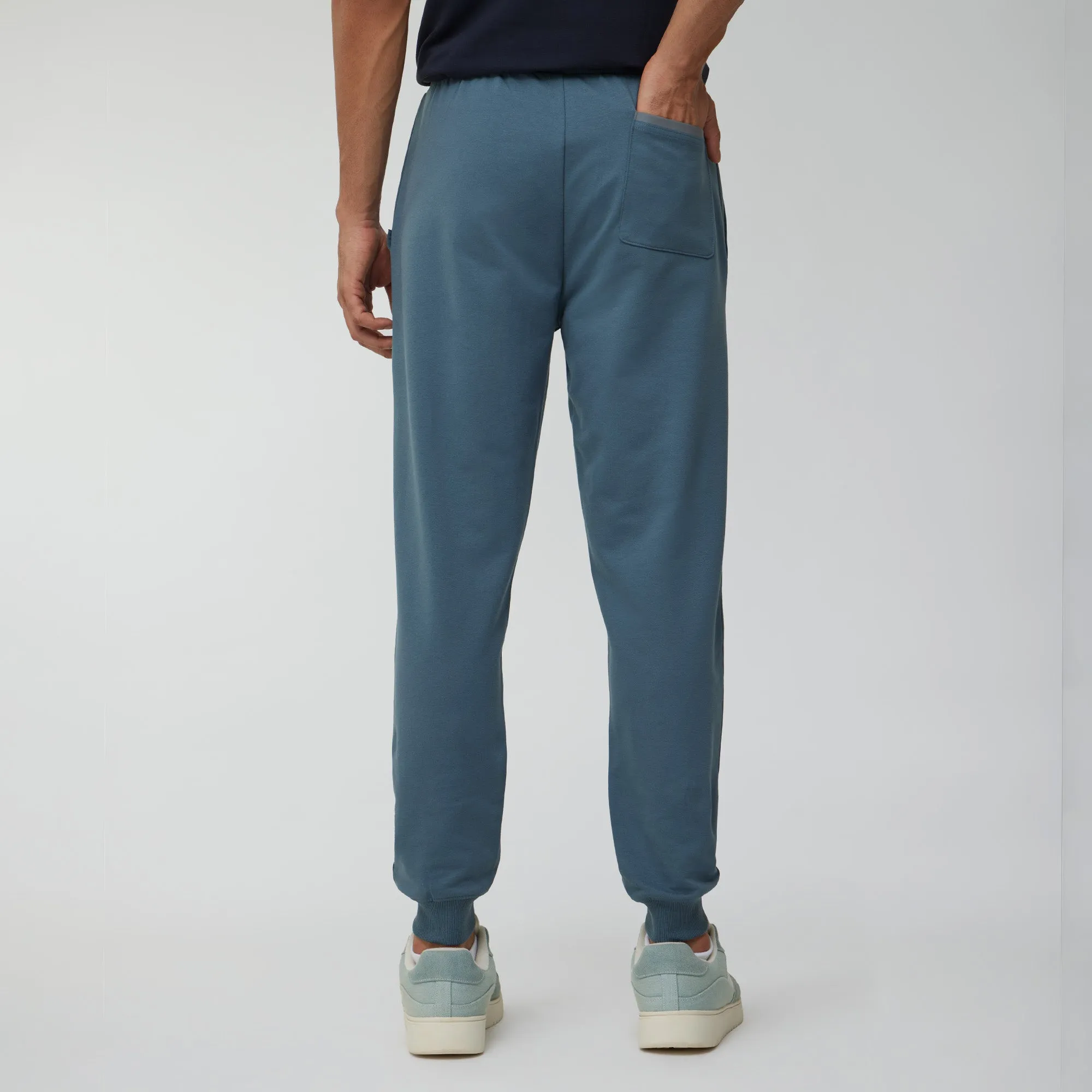 Ascent French Terry Cotton Blend Joggers Storm Grey