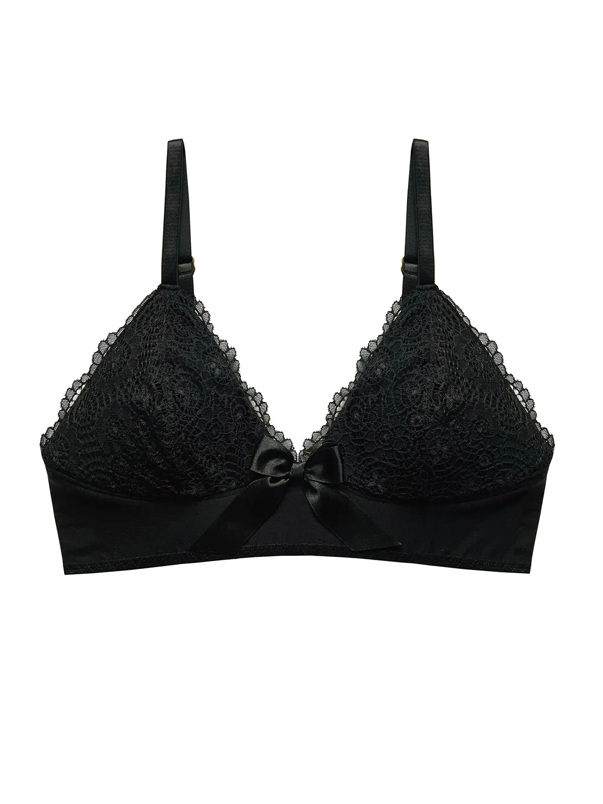 Ava Black Organic Bamboo Moulded Cup Bra