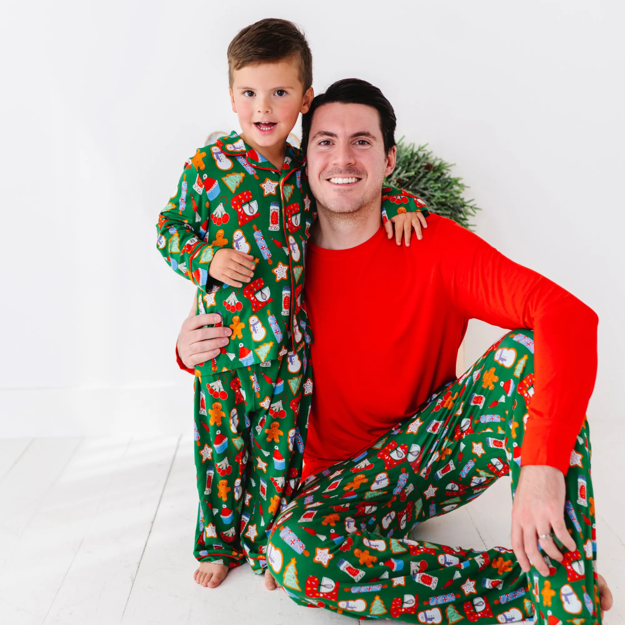 Baking Christmas Cheer Button-Down Kids Set