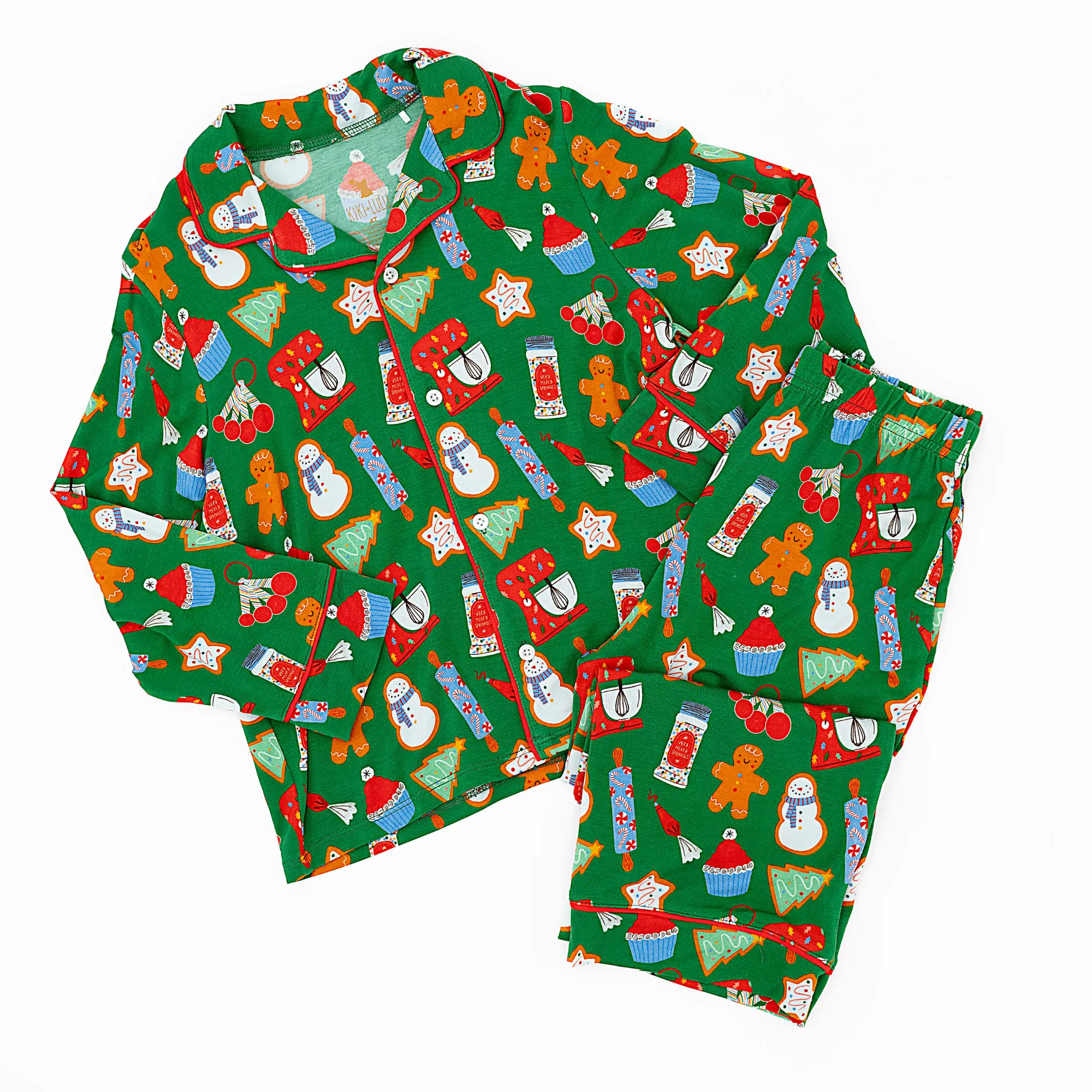 Baking Christmas Cheer Button-Down Kids Set