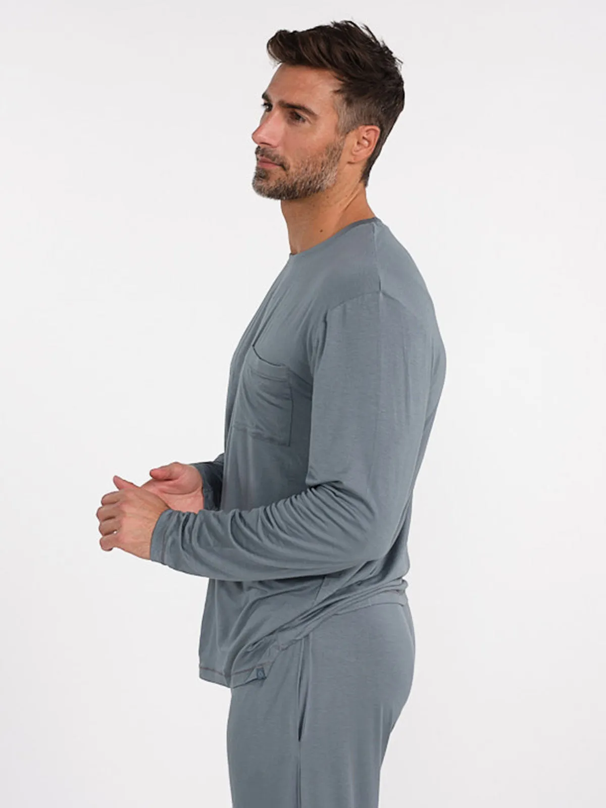 Bamboo Silk Long Sleeve Sleep Shirt