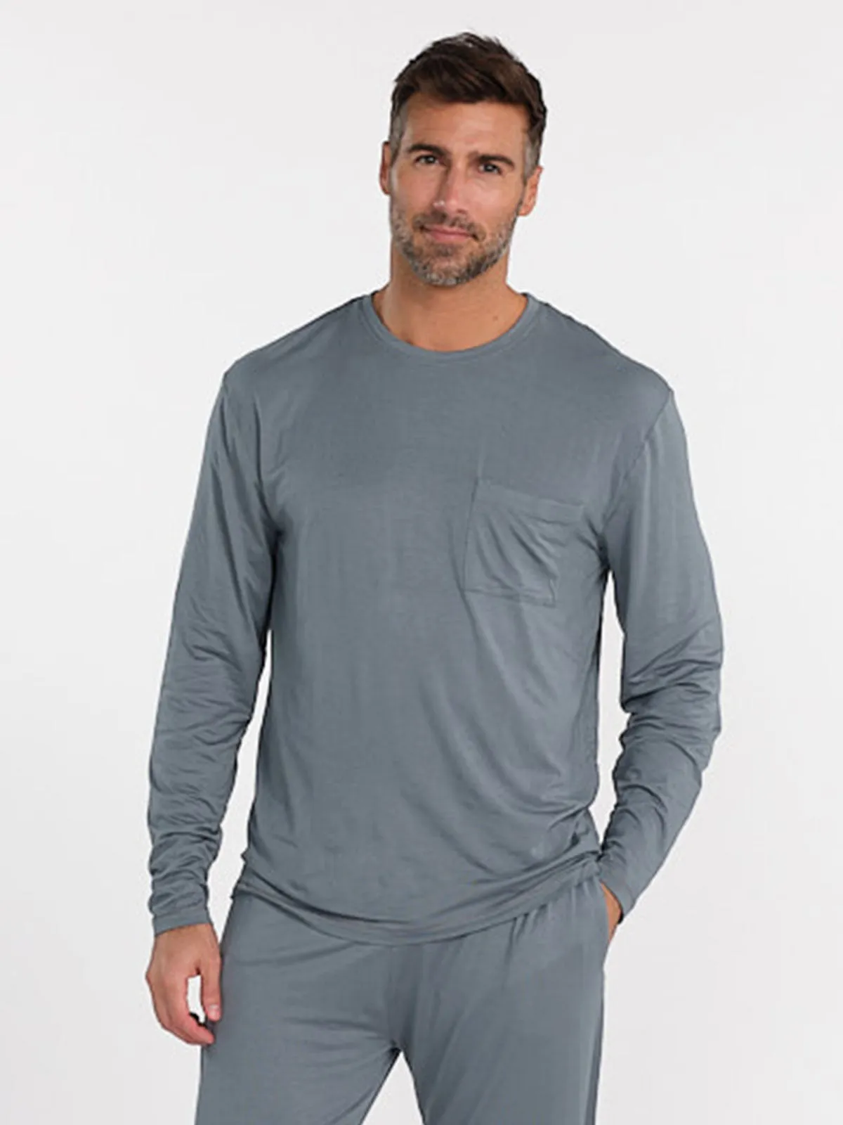 Bamboo Silk Long Sleeve Sleep Shirt