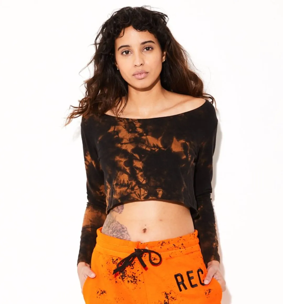 Bleach Hemp Crop Top