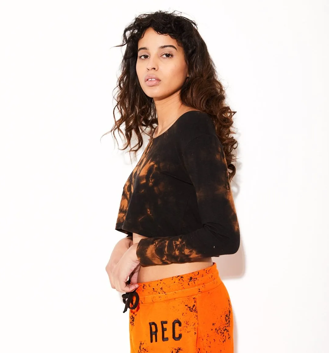 Bleach Hemp Crop Top