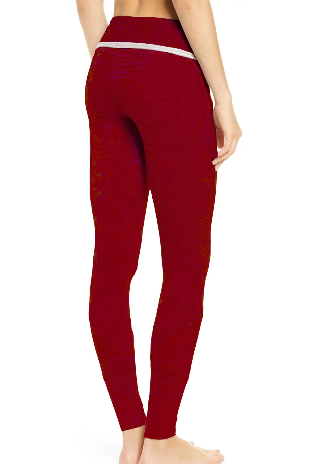 Blocked Red Leggings