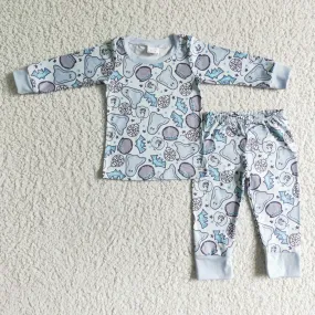 boys Halloween ghost pajamas sets BLP0001