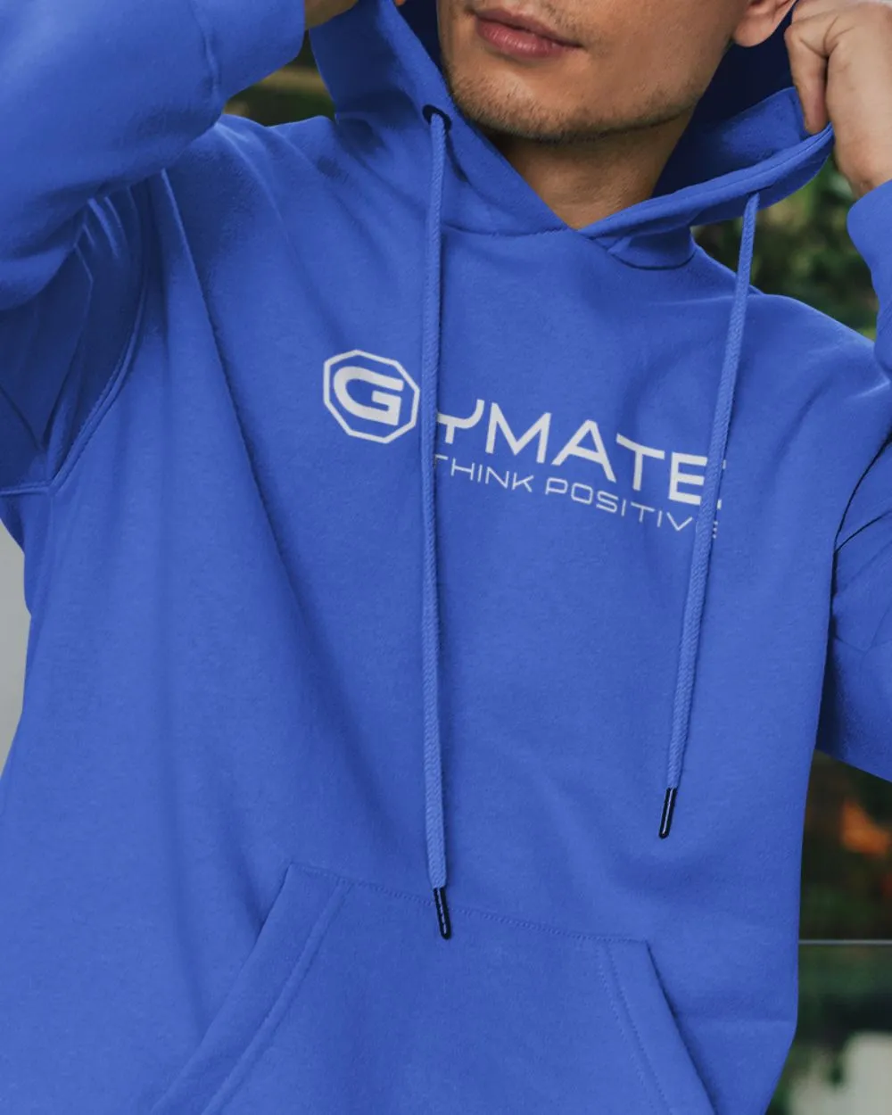 Branded Mens Hoodies Centre logo 'Think Positive' [colours]