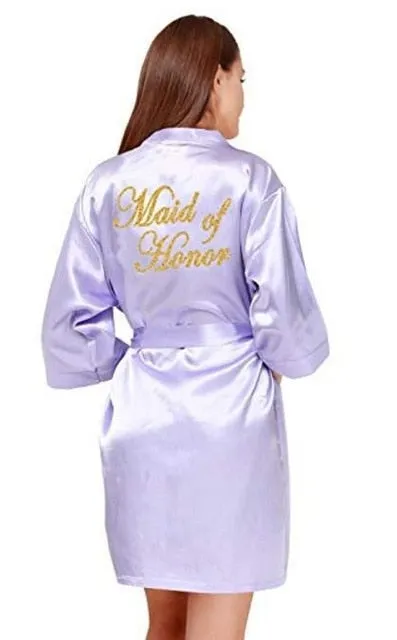 Bridesmaid Robes Sleepwear Robe Wedding Bride Pyjama Female Nightwear Bathrobe Nightdress Nightgown