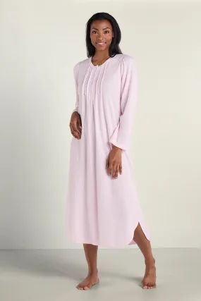 Brushed Honeycomb Long Nightgown