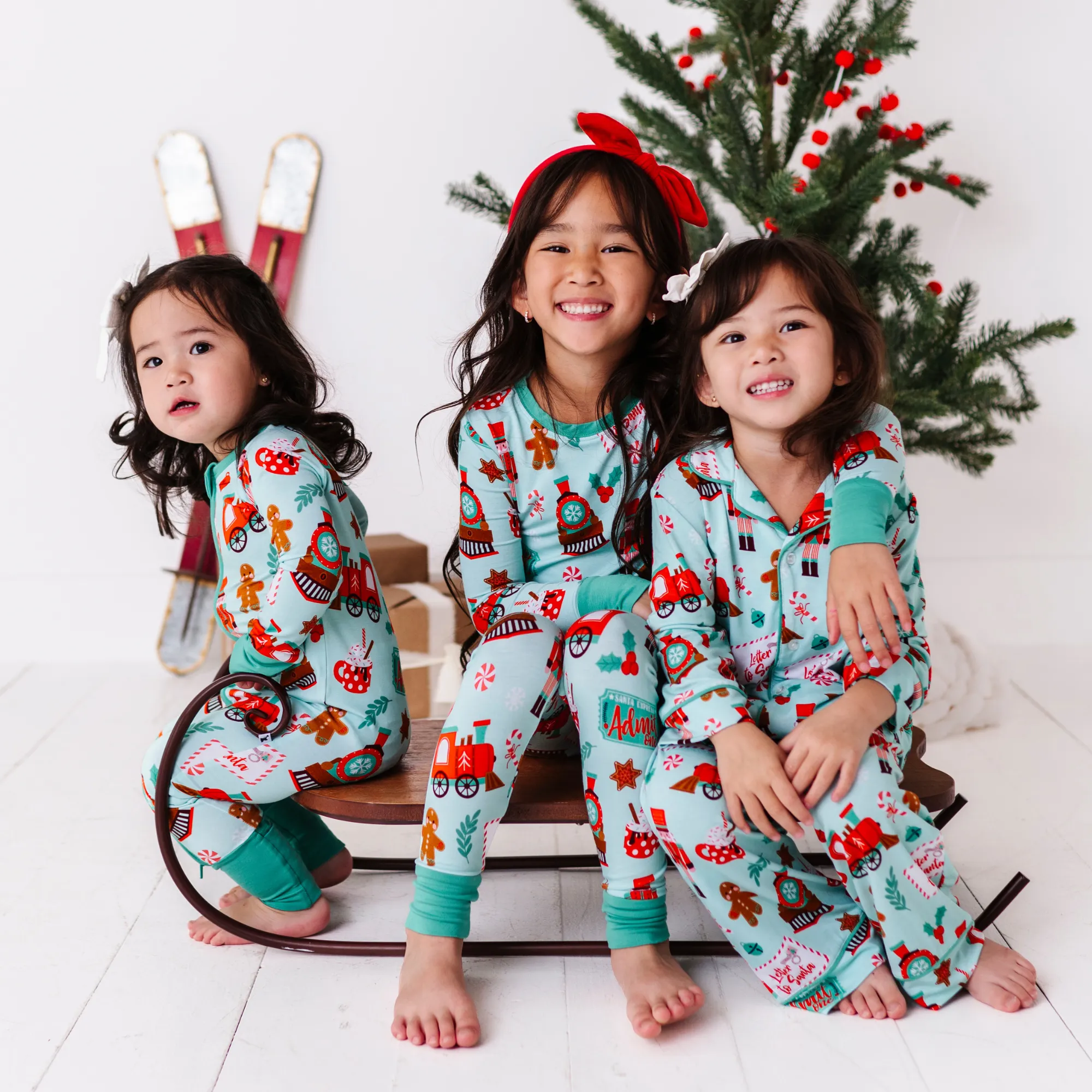 Christmas Express Button-Down Kids Set