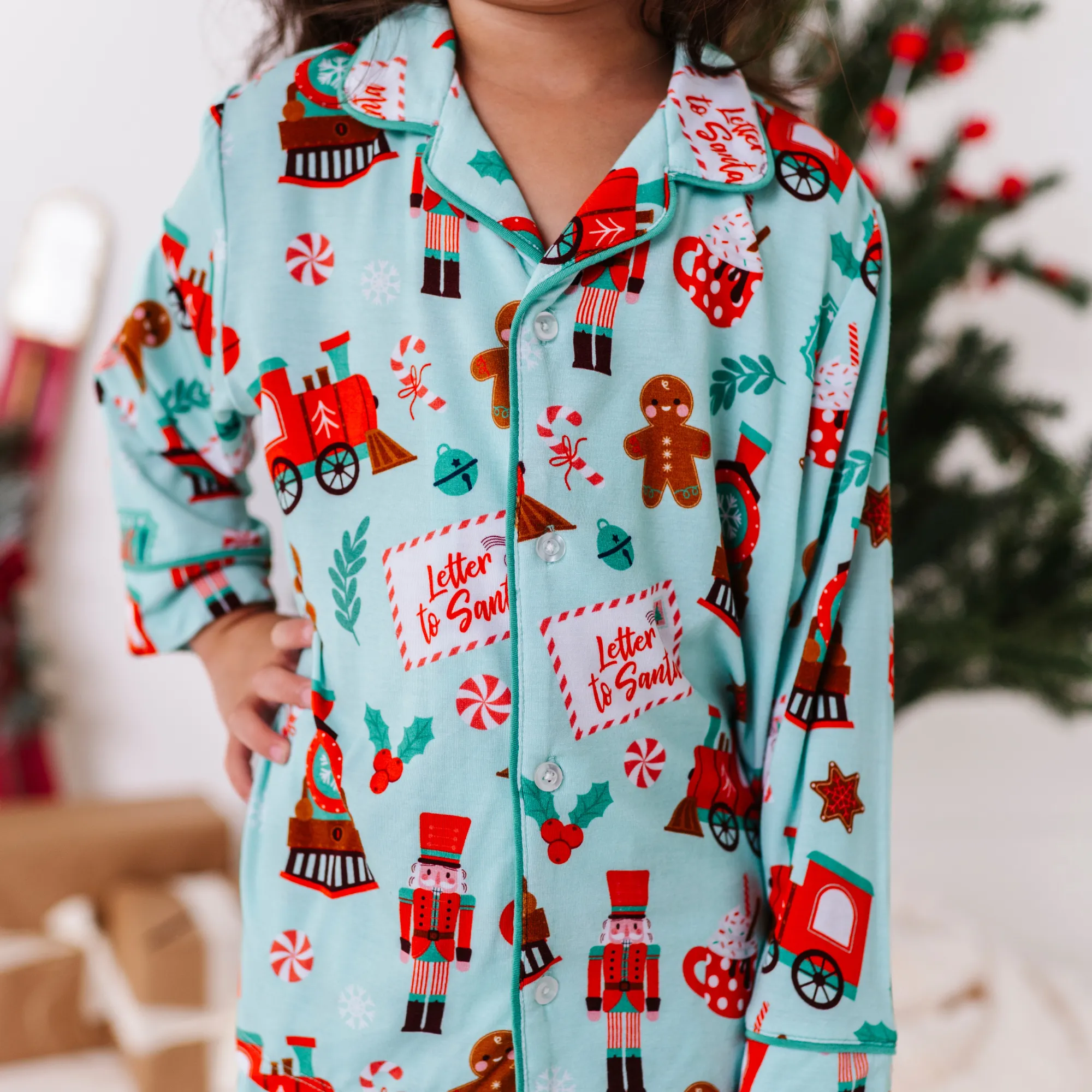 Christmas Express Button-Down Kids Set