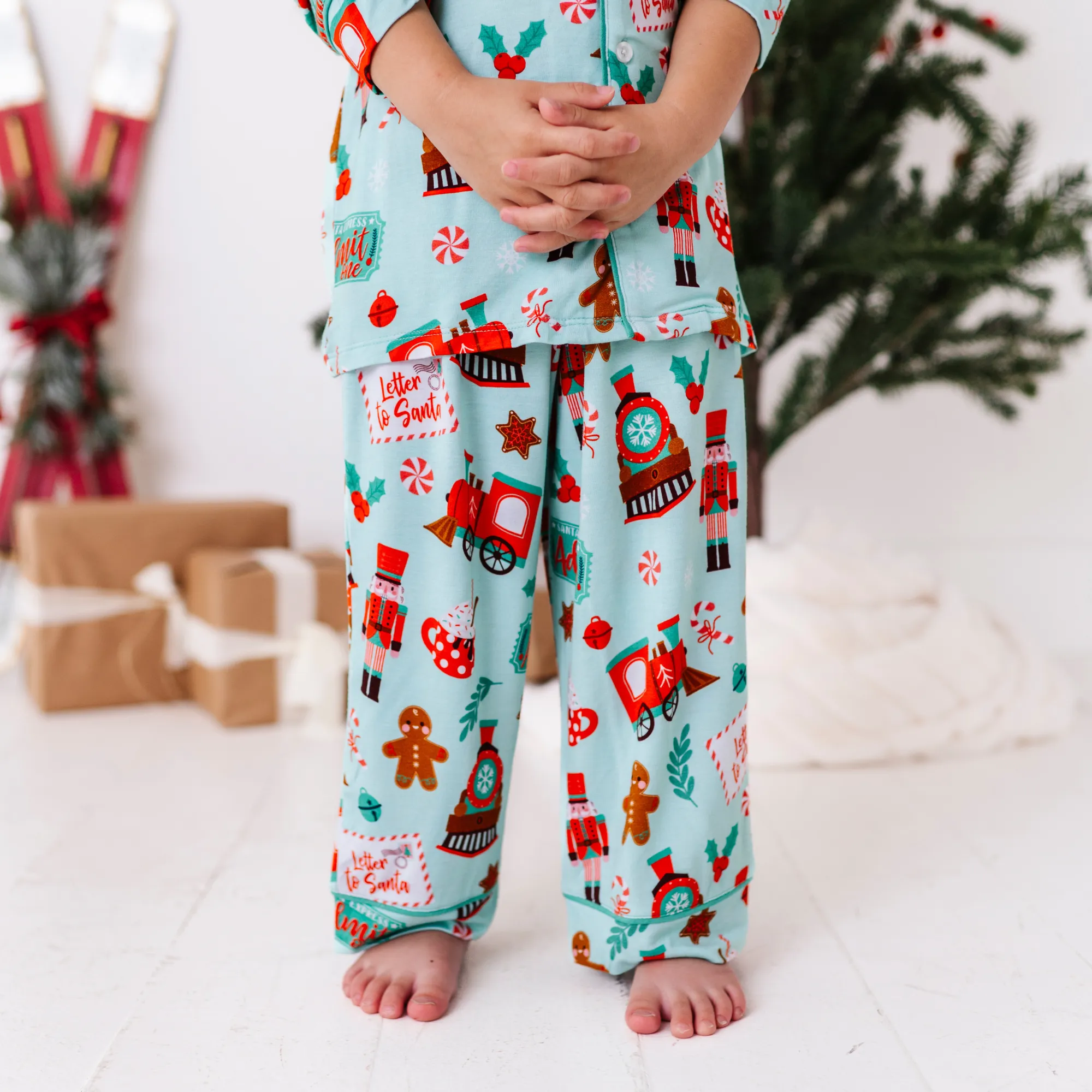 Christmas Express Button-Down Kids Set