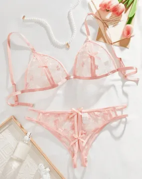 Coquette Pink Lingerie Set