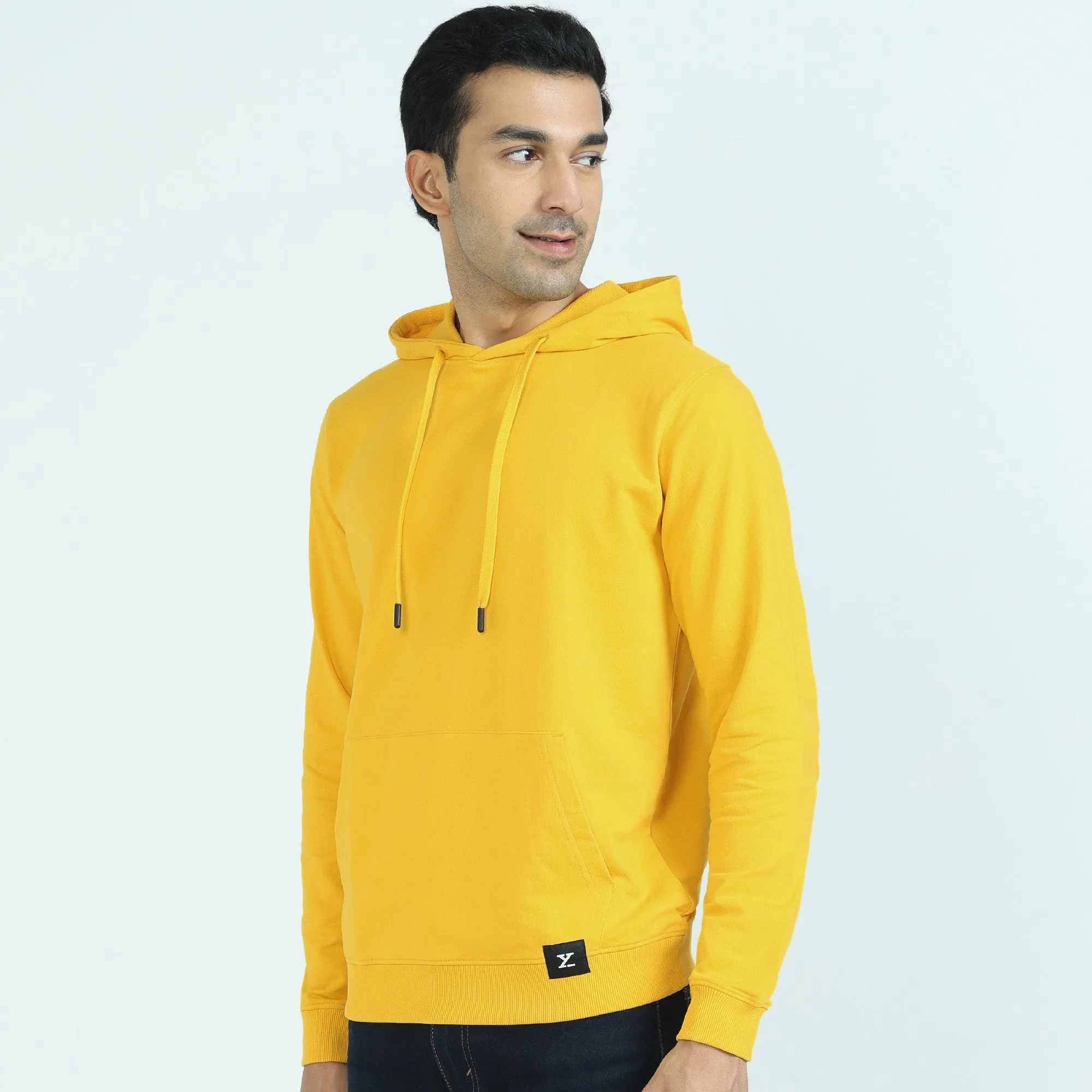 Cruze French Terry Cotton Hoodies Vivid Yellow