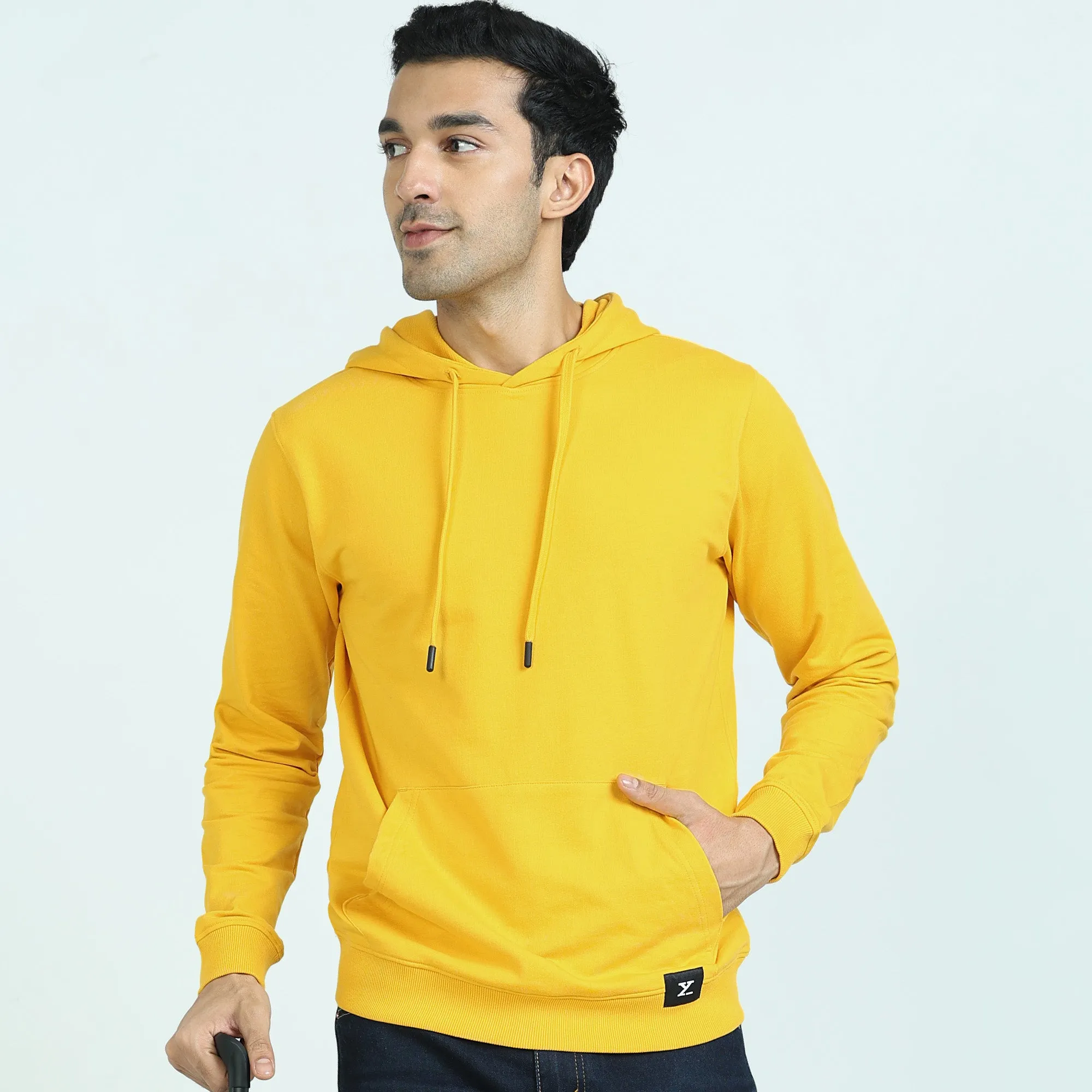 Cruze French Terry Cotton Hoodies Vivid Yellow