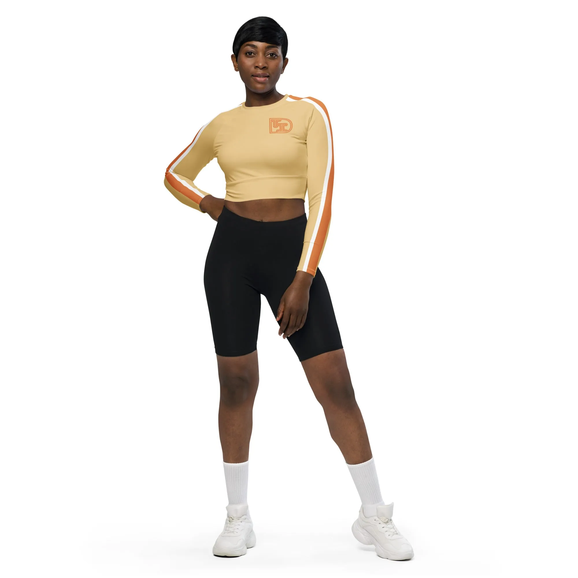 DTI Cantaloupe Recycled long-sleeve crop top