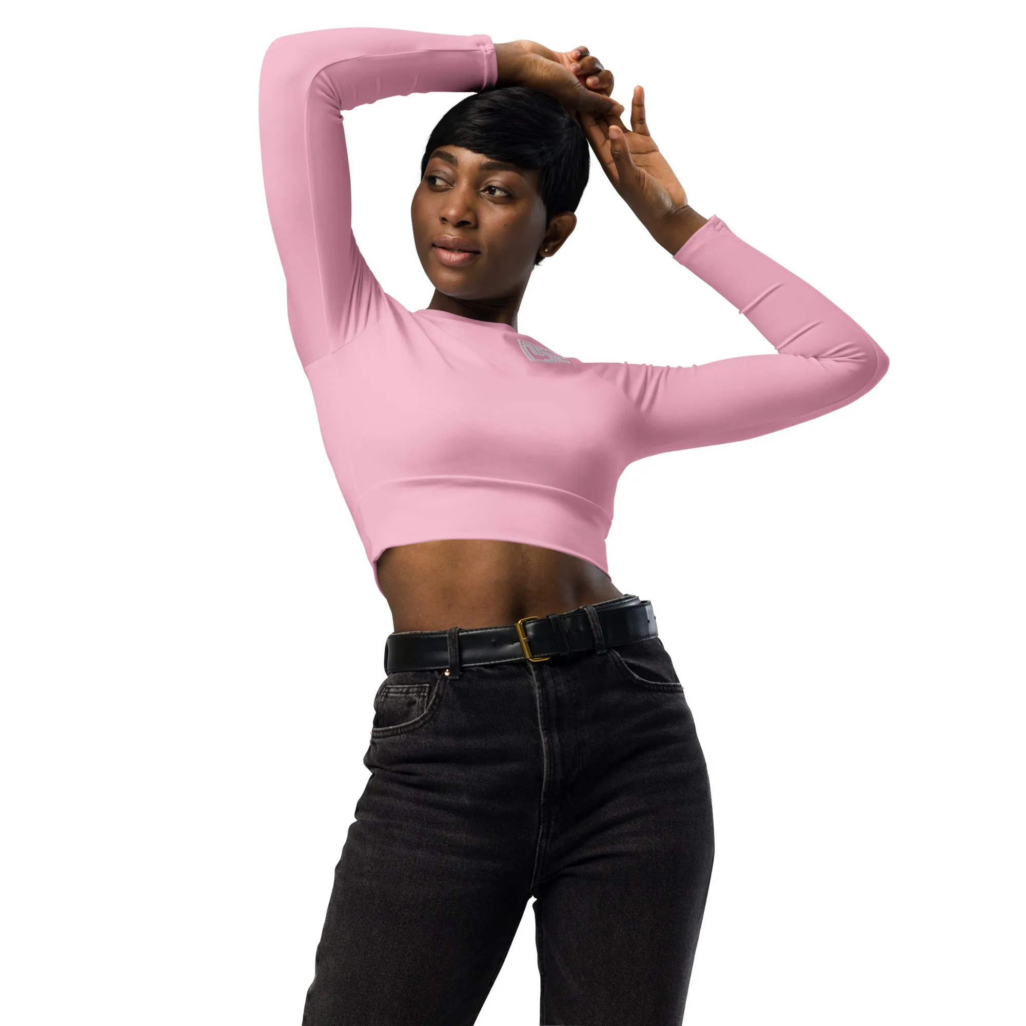 DTI Rosegum Recycled long-sleeve crop top