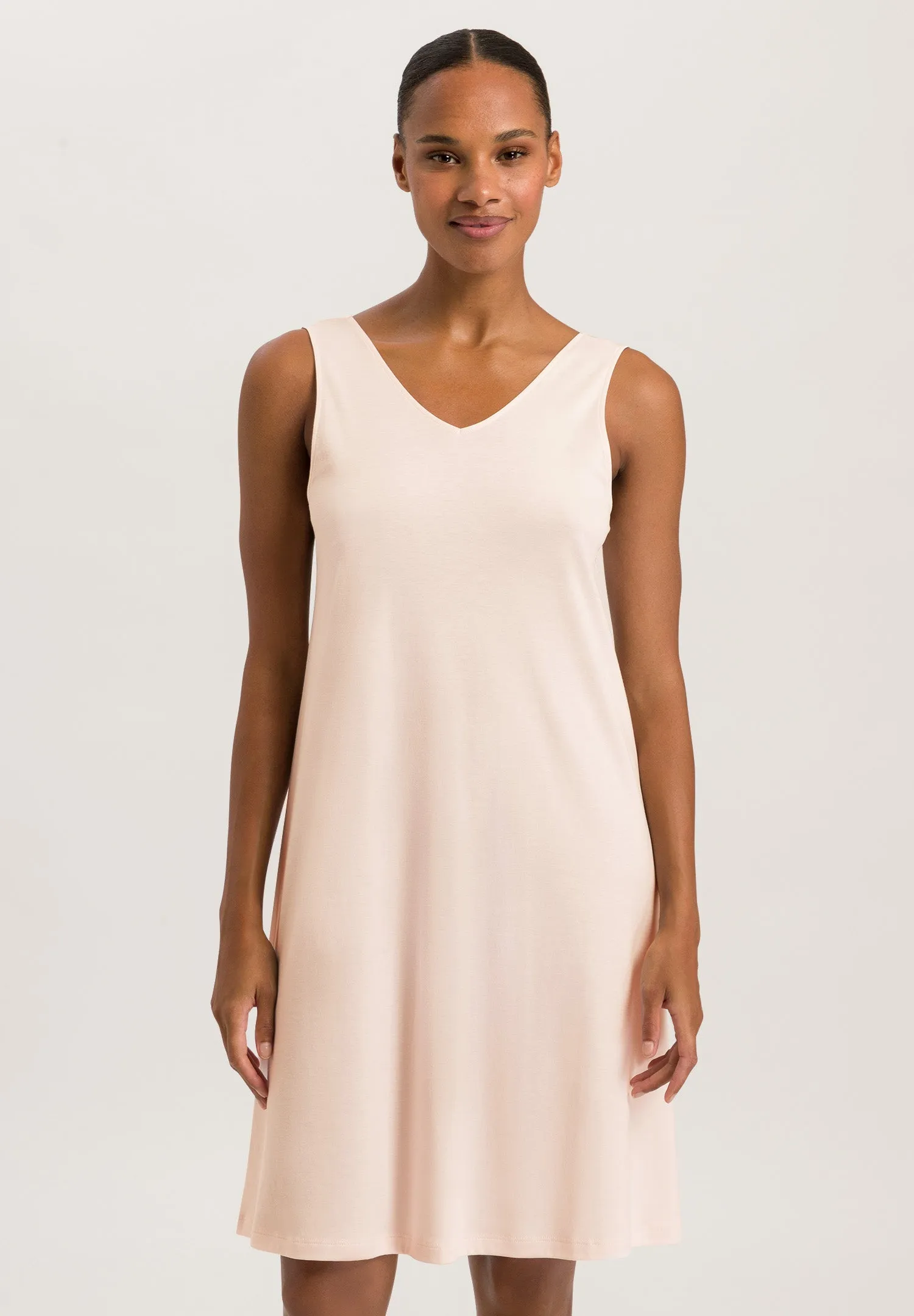 Emma Silk Accented Cotton Tank Nightgown | Morning Glow 74920-1348