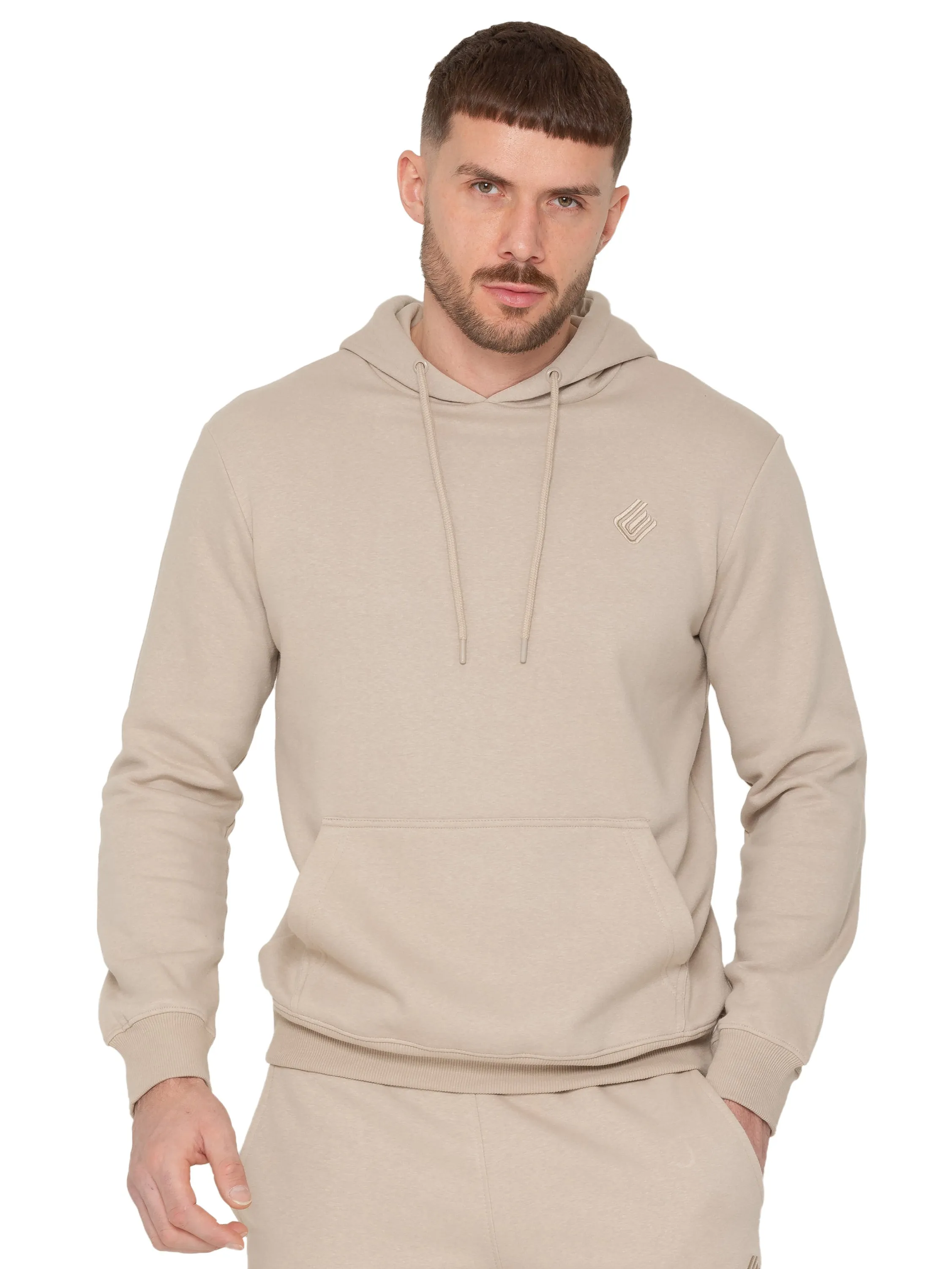 Enzo  Mens Pullover Hooded Jumper