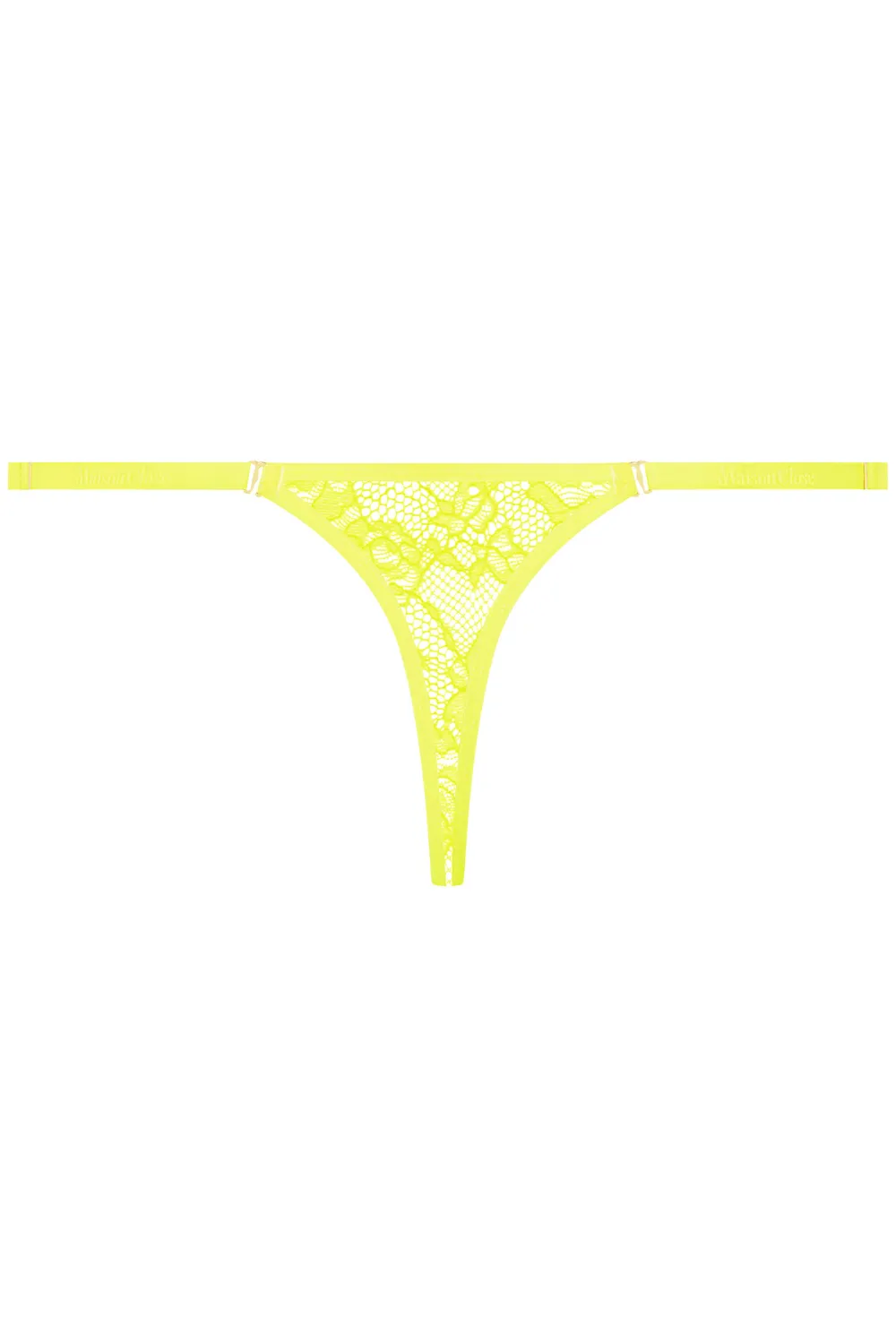 Flashback Lace Mini Thong Yellow