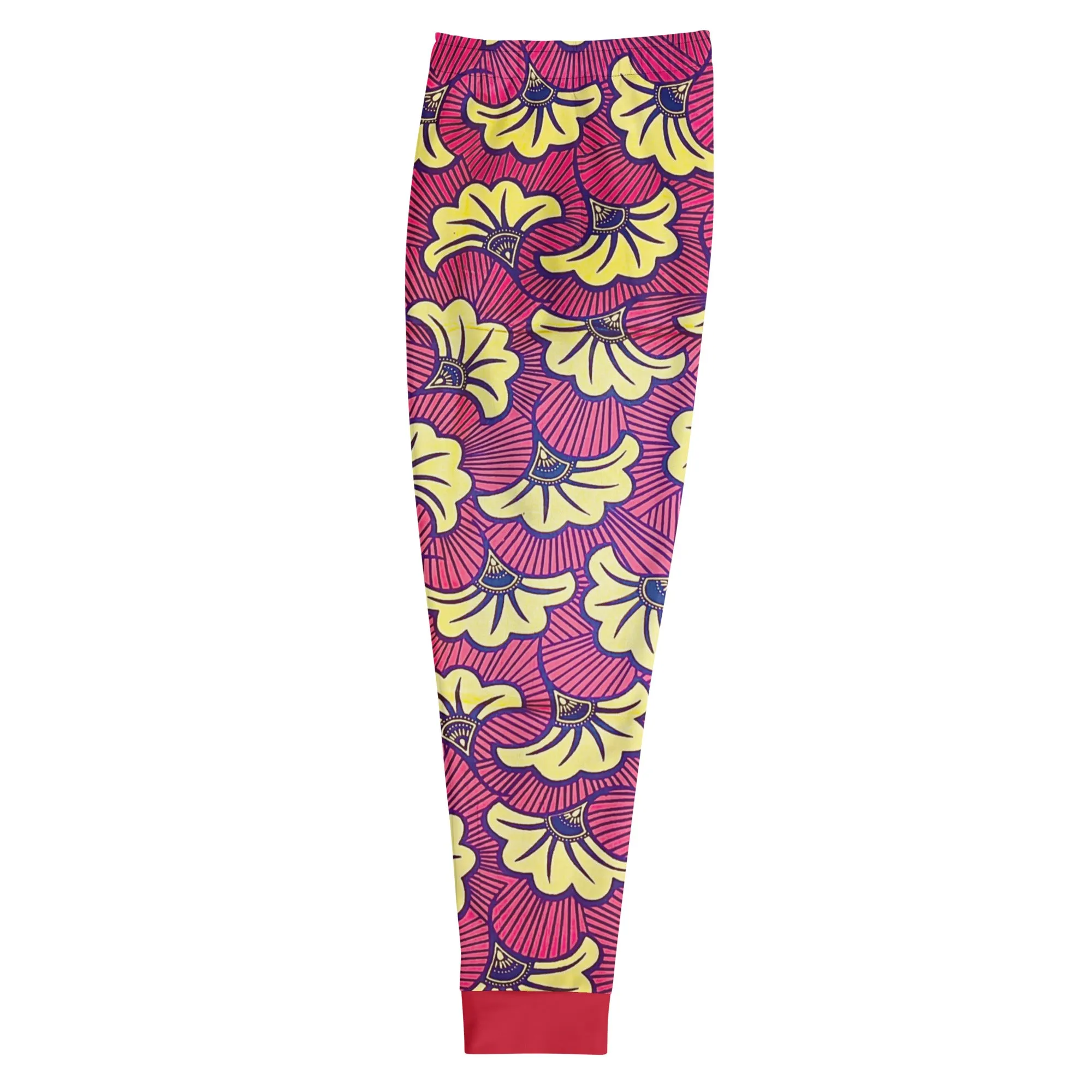 Fleur Cotton Mix Stretch Print Men's Joggers