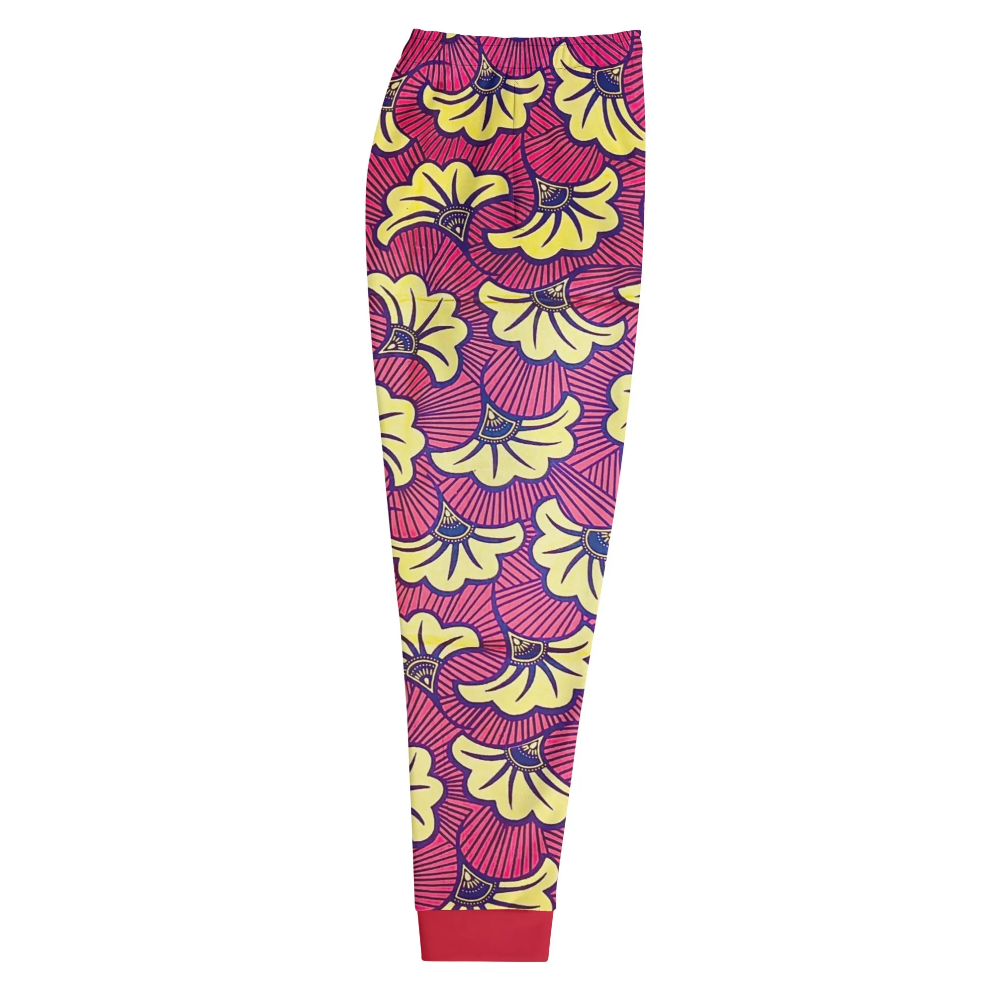 Fleur Cotton Mix Stretch Print Men's Joggers