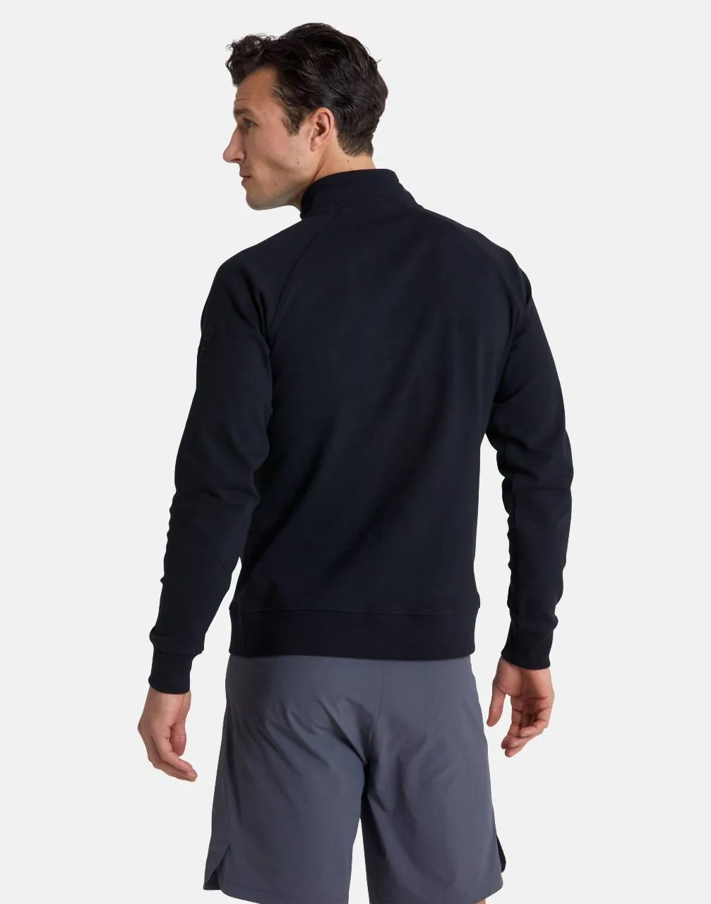 Gym Coffee Chill Half Zip (Mens) - Black