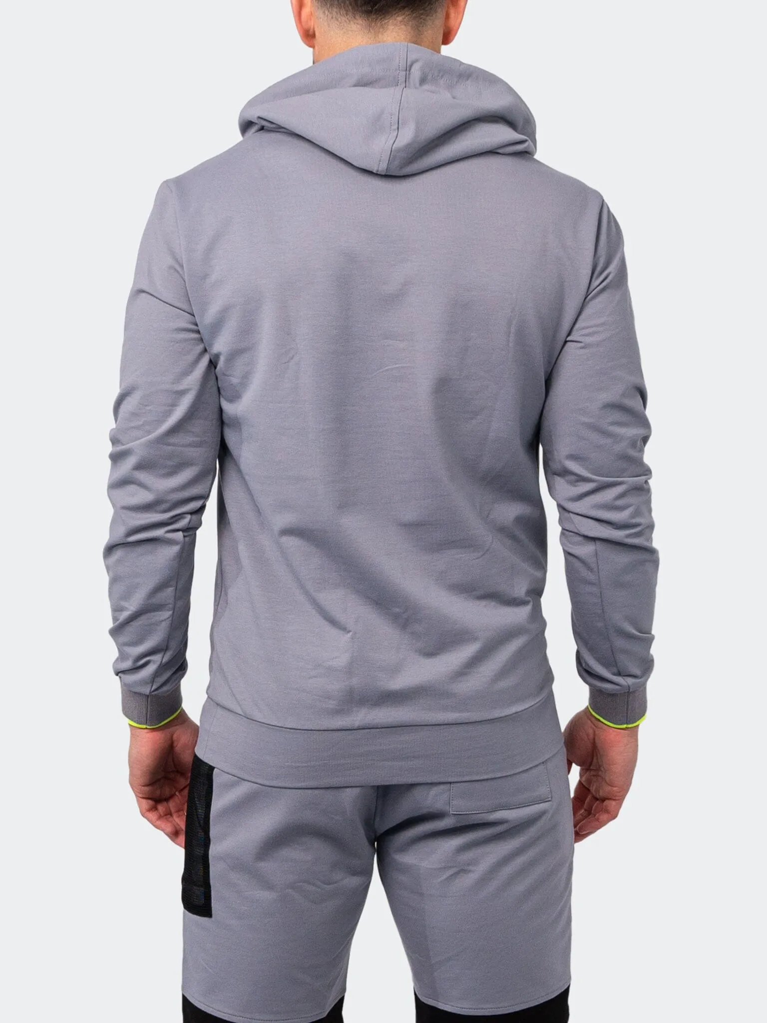 Hoodie Net Grey