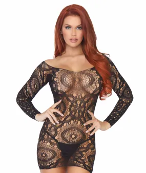 Is This Love Lace Mini Dress - O/S (Black)