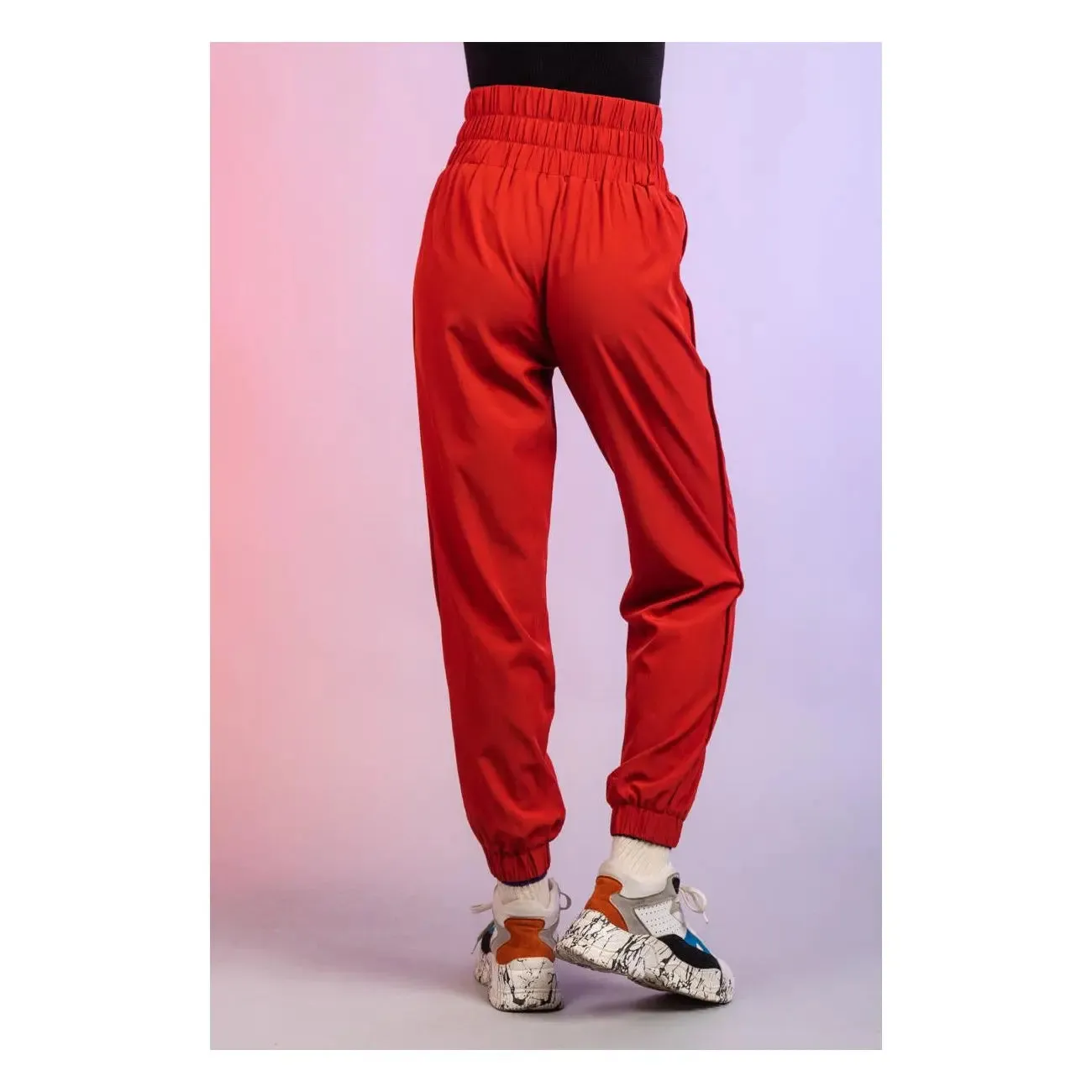 Joggers High Waisted Burnt Orange