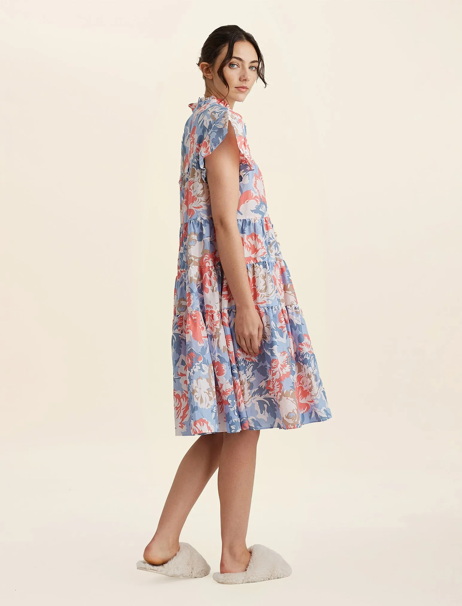 Karen Walker Ornamental Floral Flutter Panel Nightie