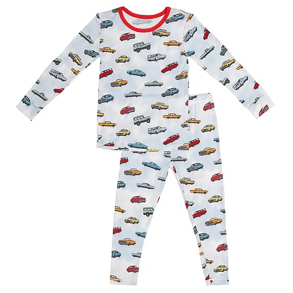 Long-Sleeve Pajama Vintage Cars