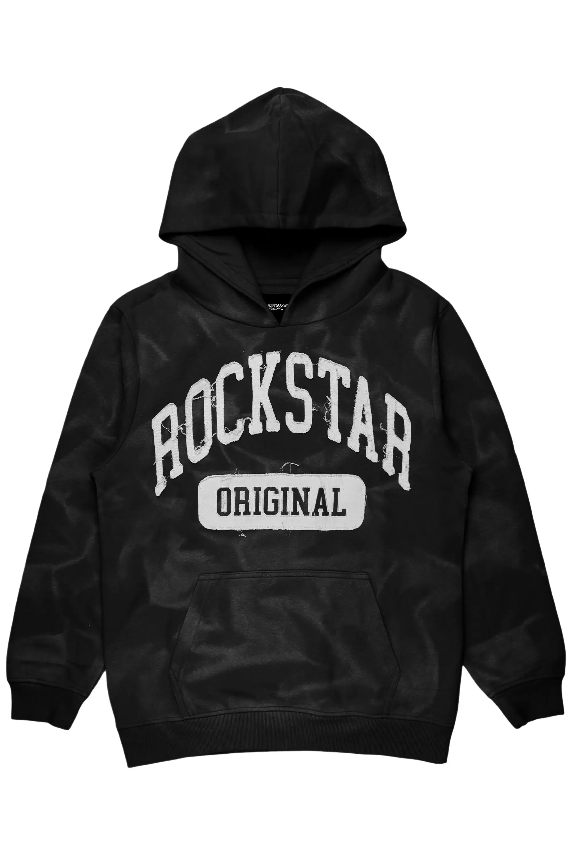 Member Black Patchwork Graphic Hoodie