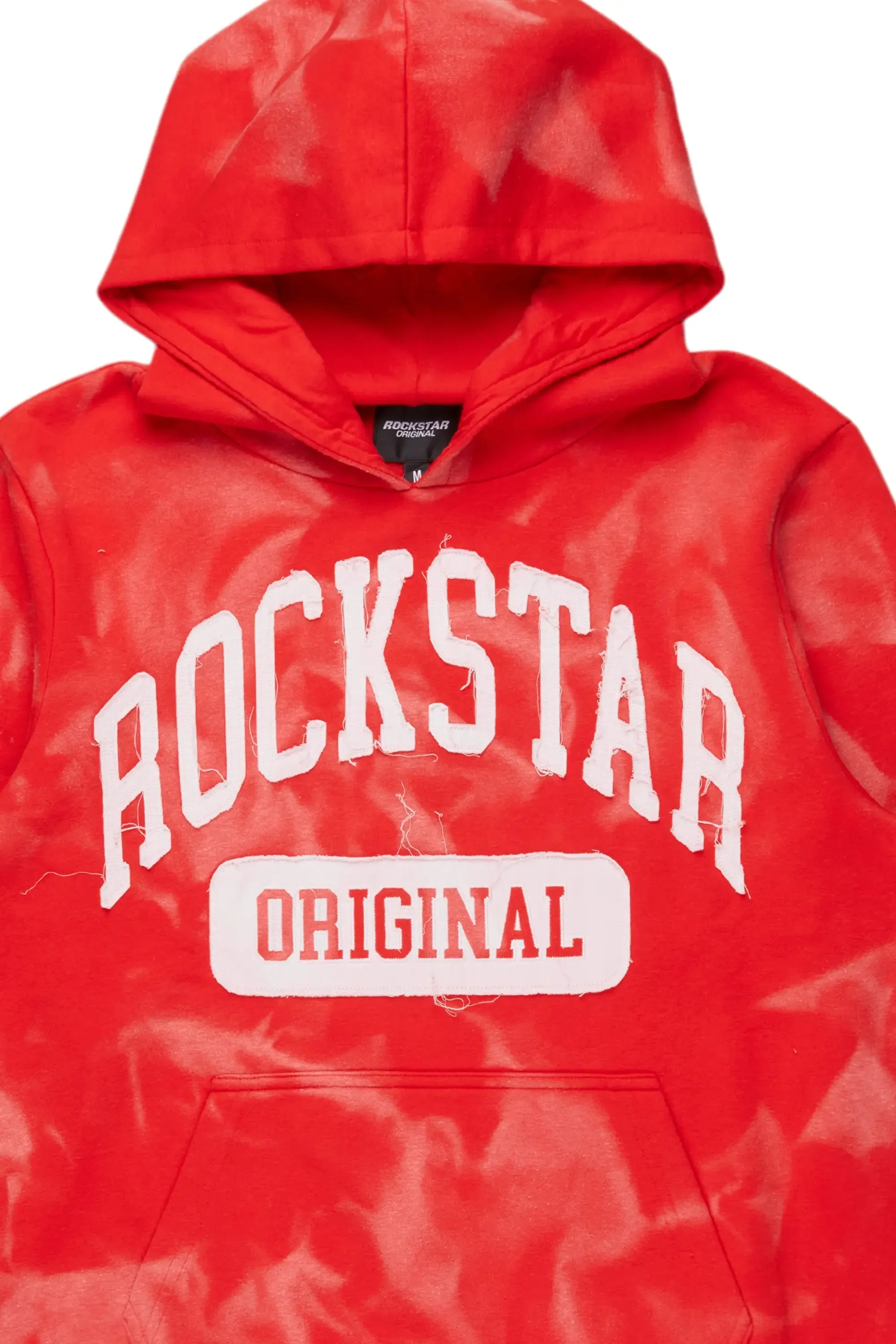 Member Red Patchwork Graphic Hoodie