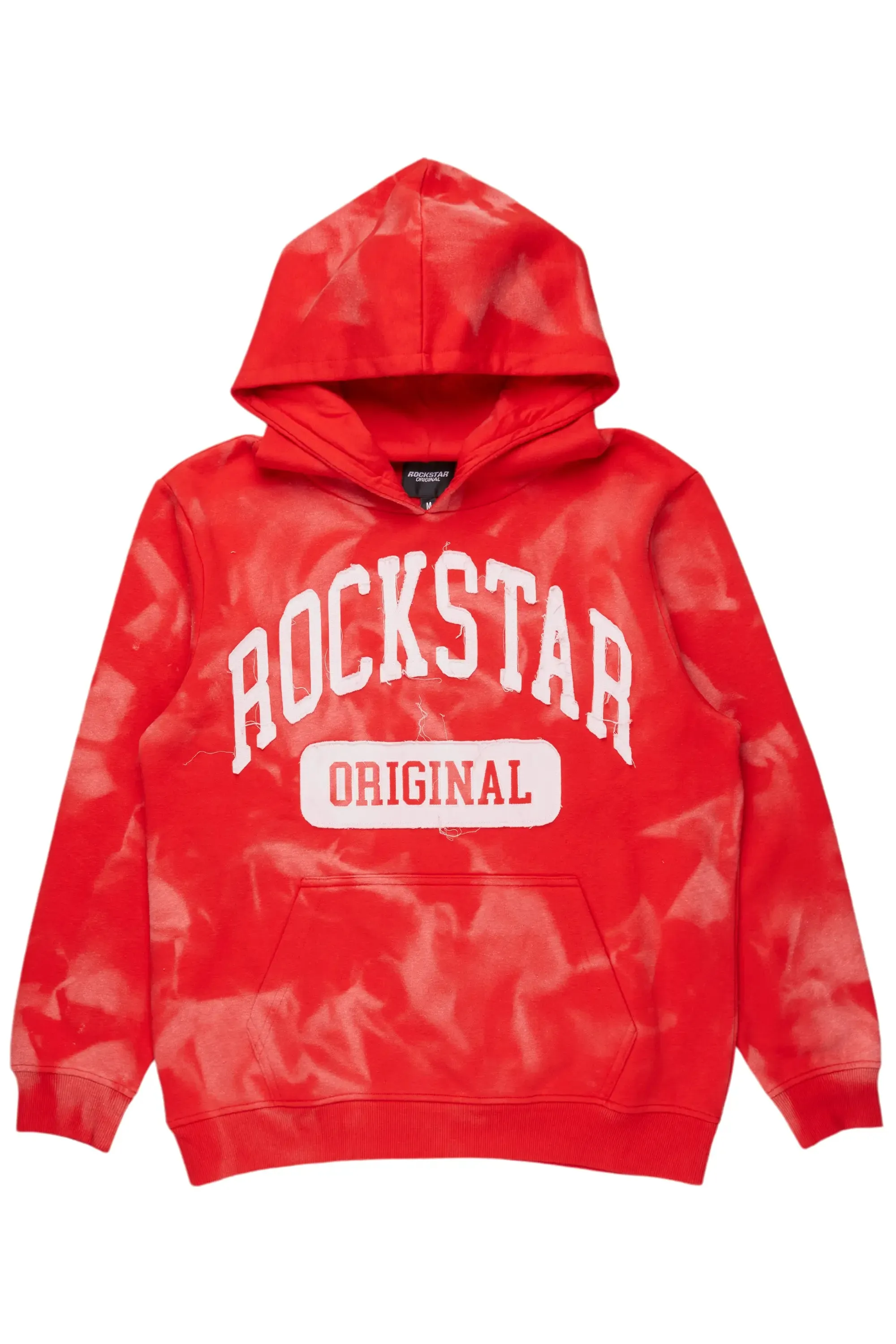 Member Red Patchwork Graphic Hoodie