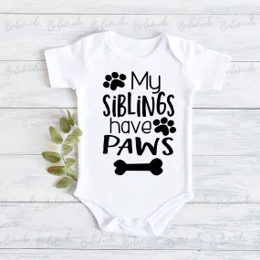 My Siblings have Paws Bodysuit