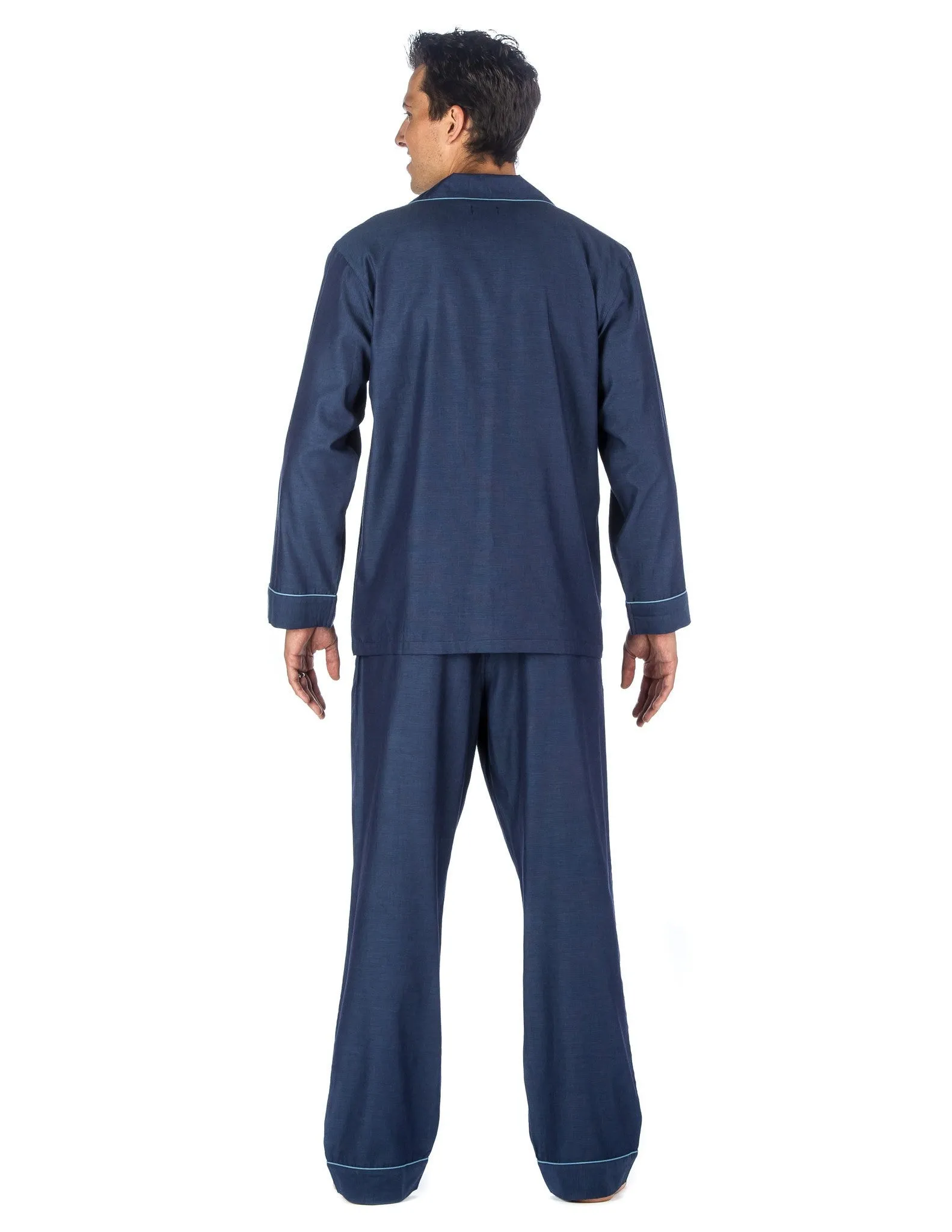 Noble Mount Mens Premium 100% Cotton Woven Pajama Sleepwear Set