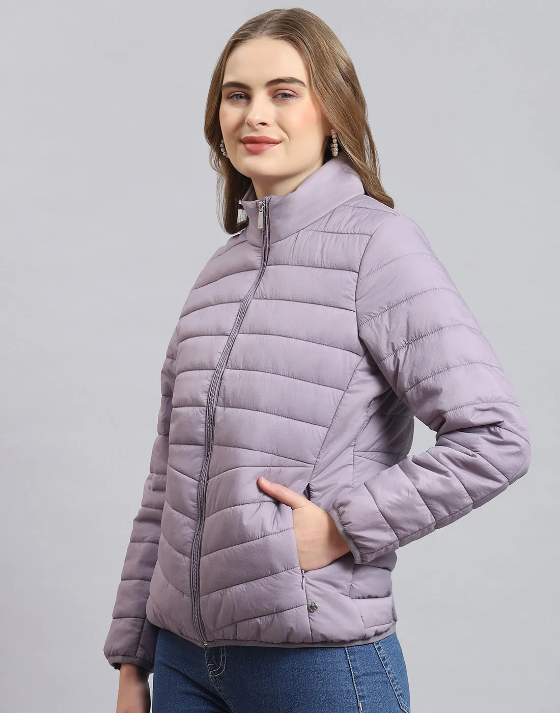 Pack it, style it, slay it, Women Purple Packable Full Sleeve Jacket