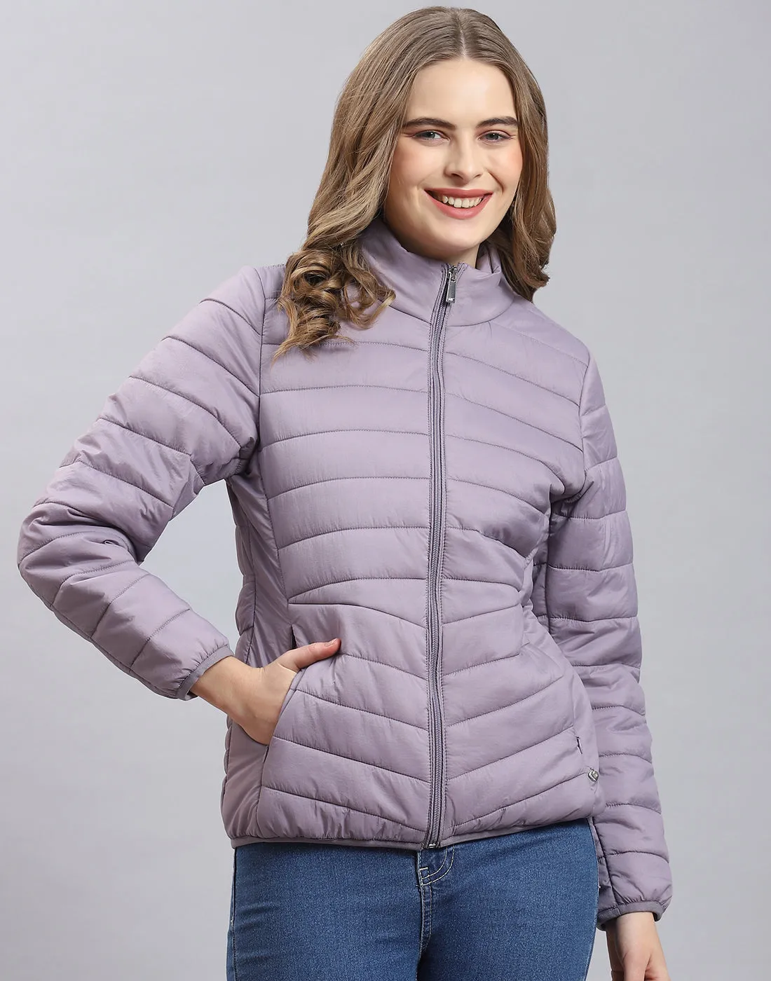 Pack it, style it, slay it, Women Purple Packable Full Sleeve Jacket