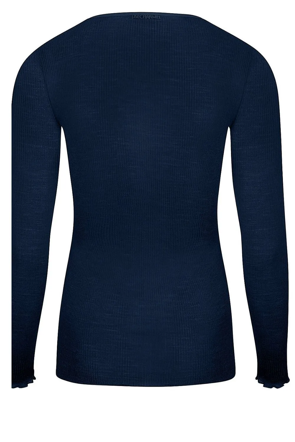 Plaisir Caresse Long Sleeve Shirt Manche in Pierre Blue