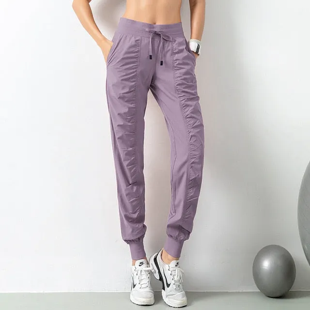 Proudy Gathers Athleisure Wear Trackpants