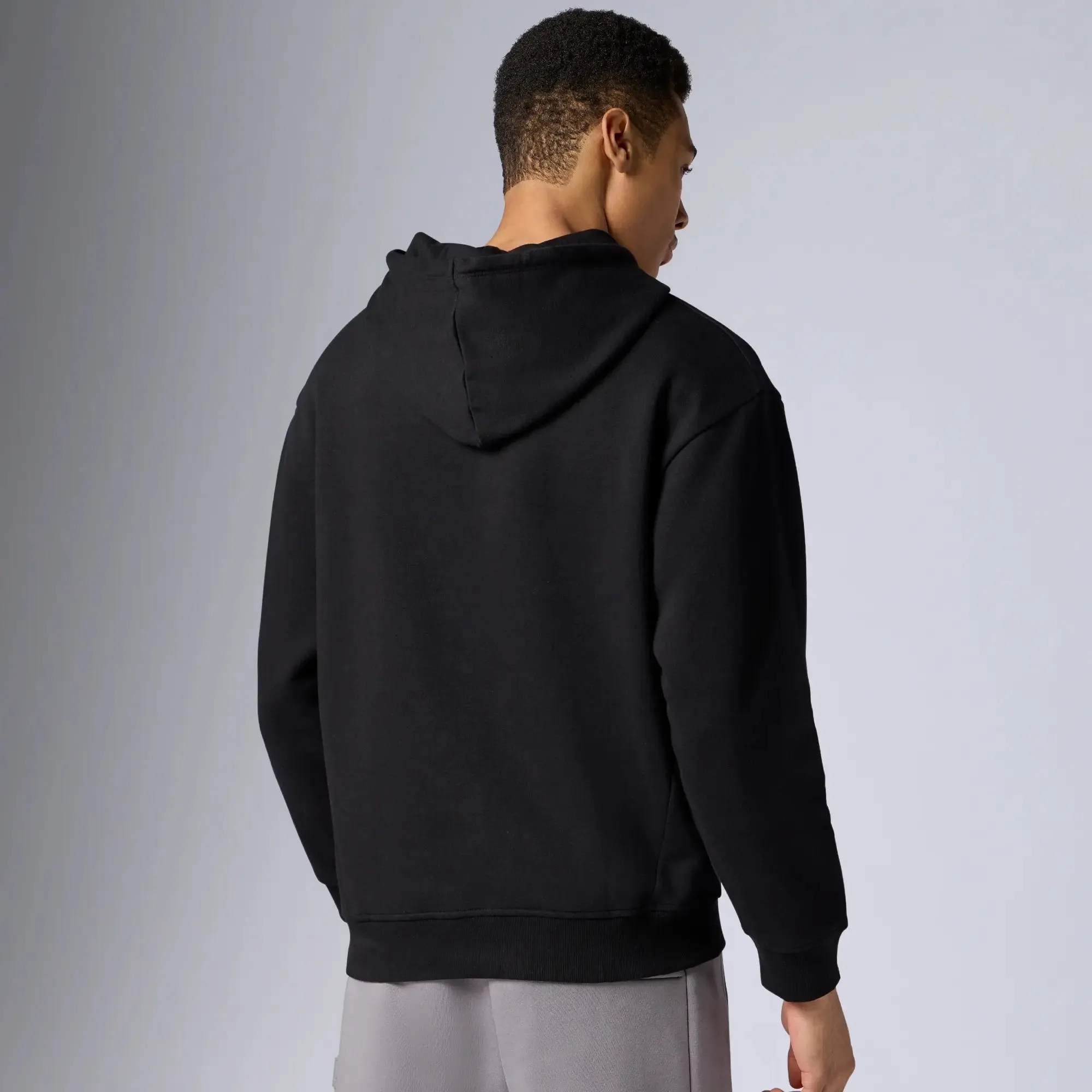 Pulse French Terry Cotton Blend Hoodies Pitch Black