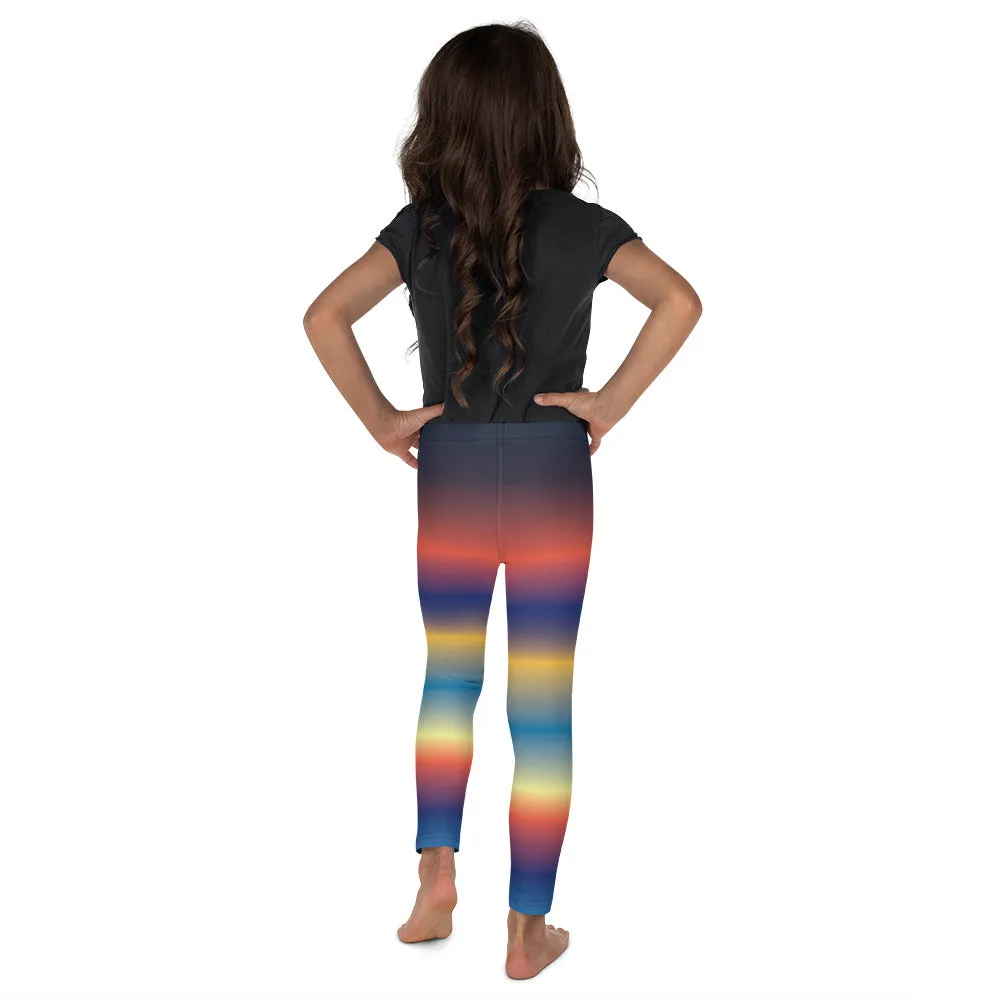 Rainbow Gradient Kid's Leggings, Toddler, Girls and Boys Matching Family Outfits