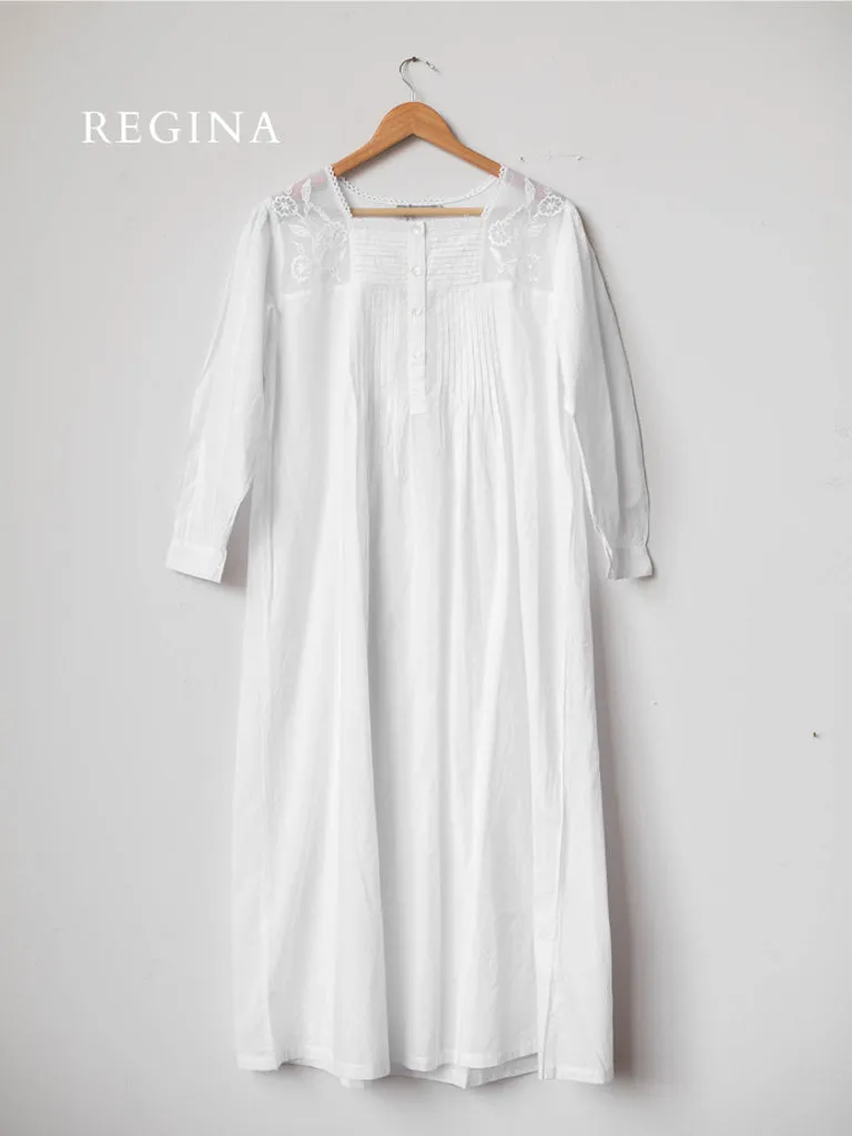 Regina White Nightgowns