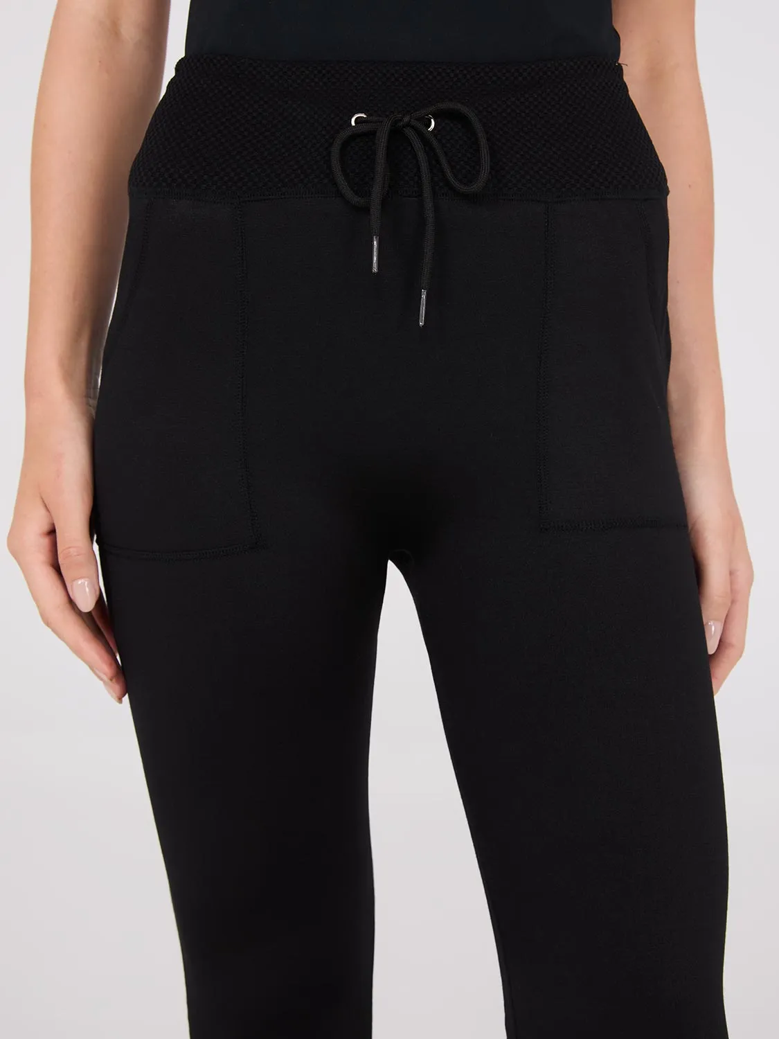 Seamless Leggings With Drawstring Waistband